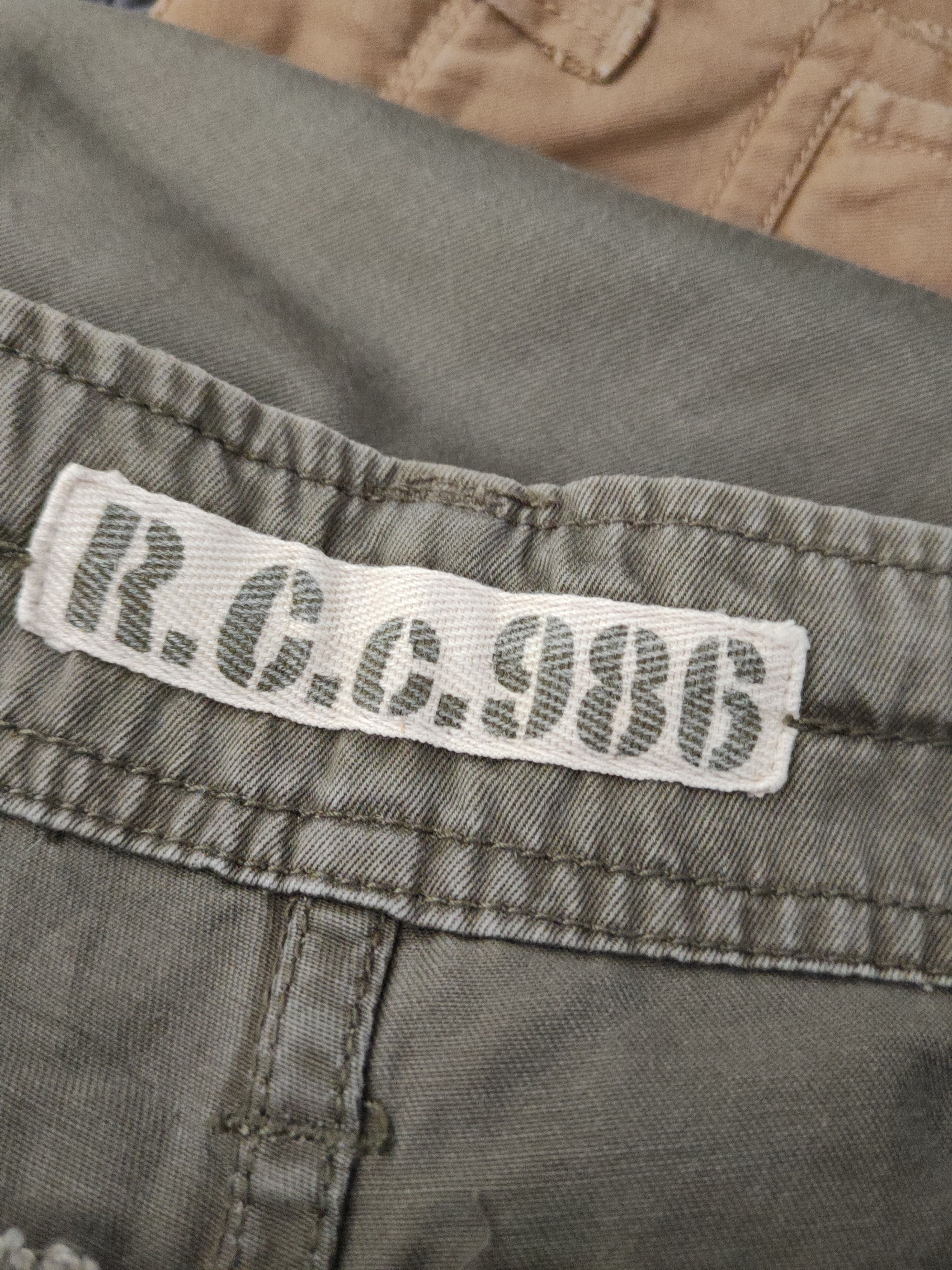 Japanese Brand DL Real Crush Clothing Olive Multipocket Cargo Pants #276 Size US 32 / EU 48 - 17 Thumbnail