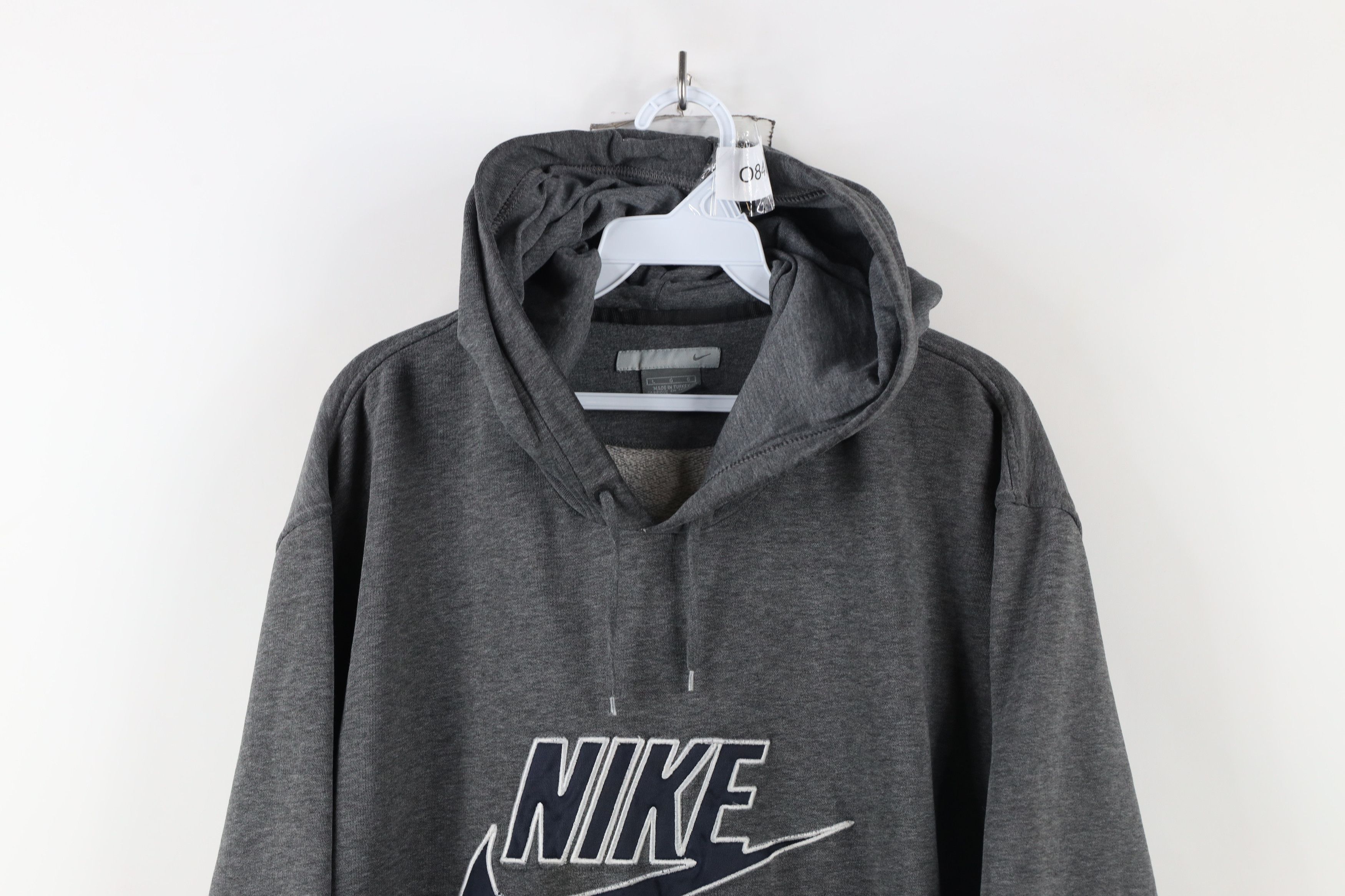 Nike × Vintage Vintage Nike Travis Scott Big Swoosh Hoodie Sweatshirt Size US L / EU 52-54 / 3 - 2 Thumbnail