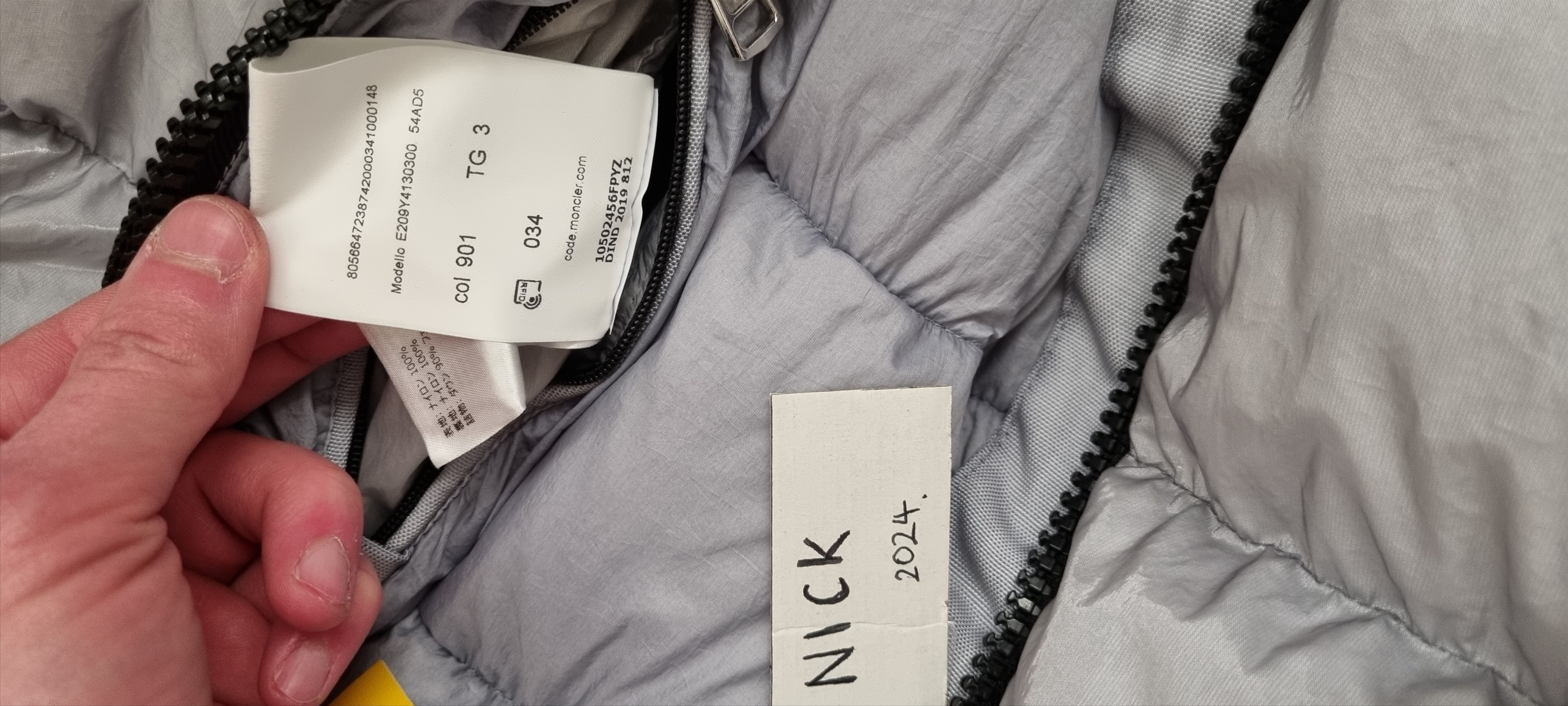 1017 ALYX 9SM × Moncler MONCLER ALYX Phobos Rollercoaster buckle Silver Jacket size3 Size US L / EU 52-54 / 3 - 17 Thumbnail