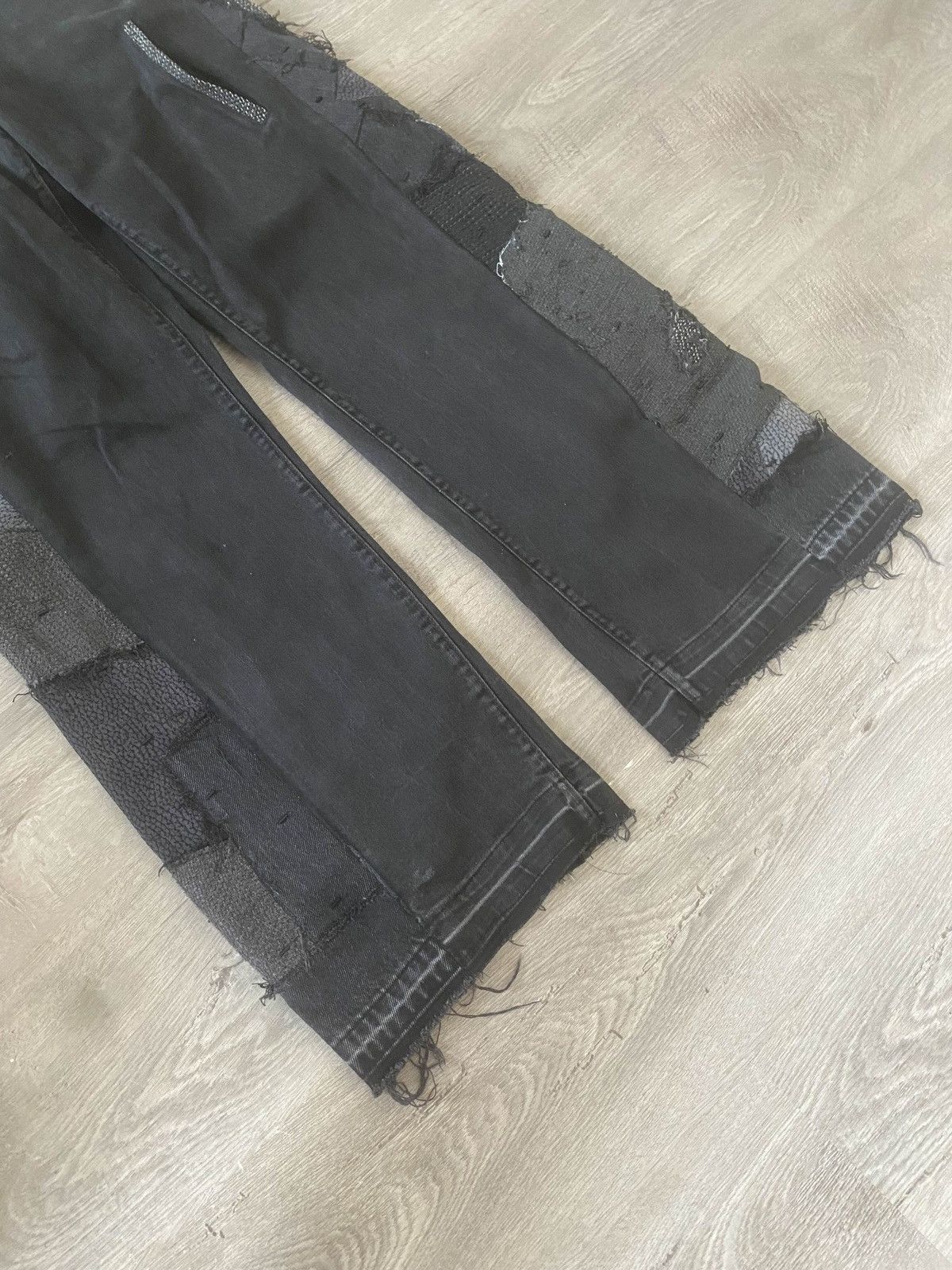 Handmade Jeans with Pearls & Leopard Waistband Size US 32 / EU 48 - 5 Thumbnail
