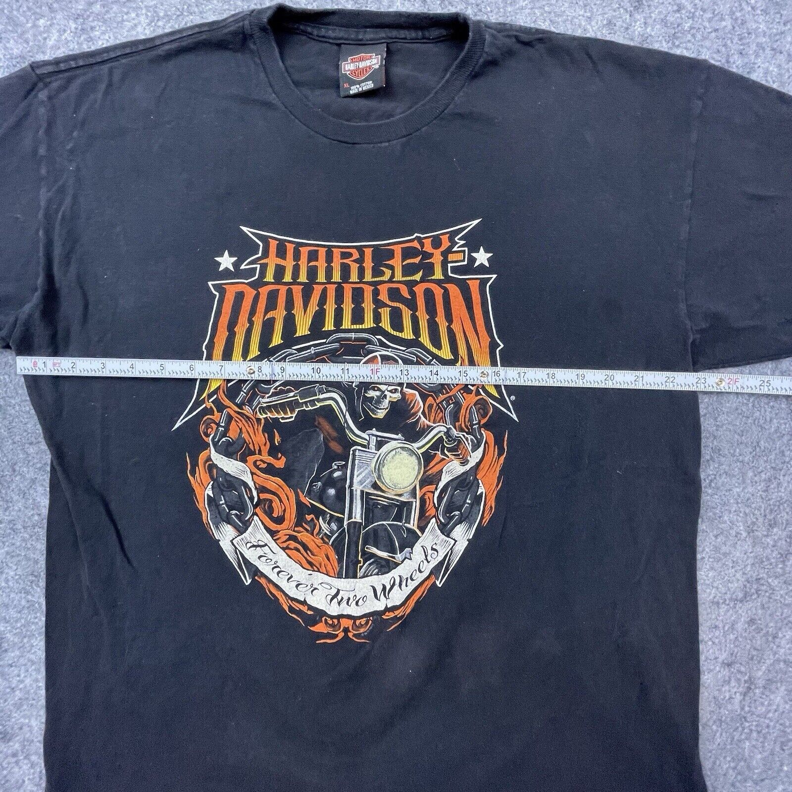 Harley Davidson Harley Davidson Shirt XL Forever Two Wheels Skull Flames Size US XL / EU 56 / 4 - 6 Thumbnail