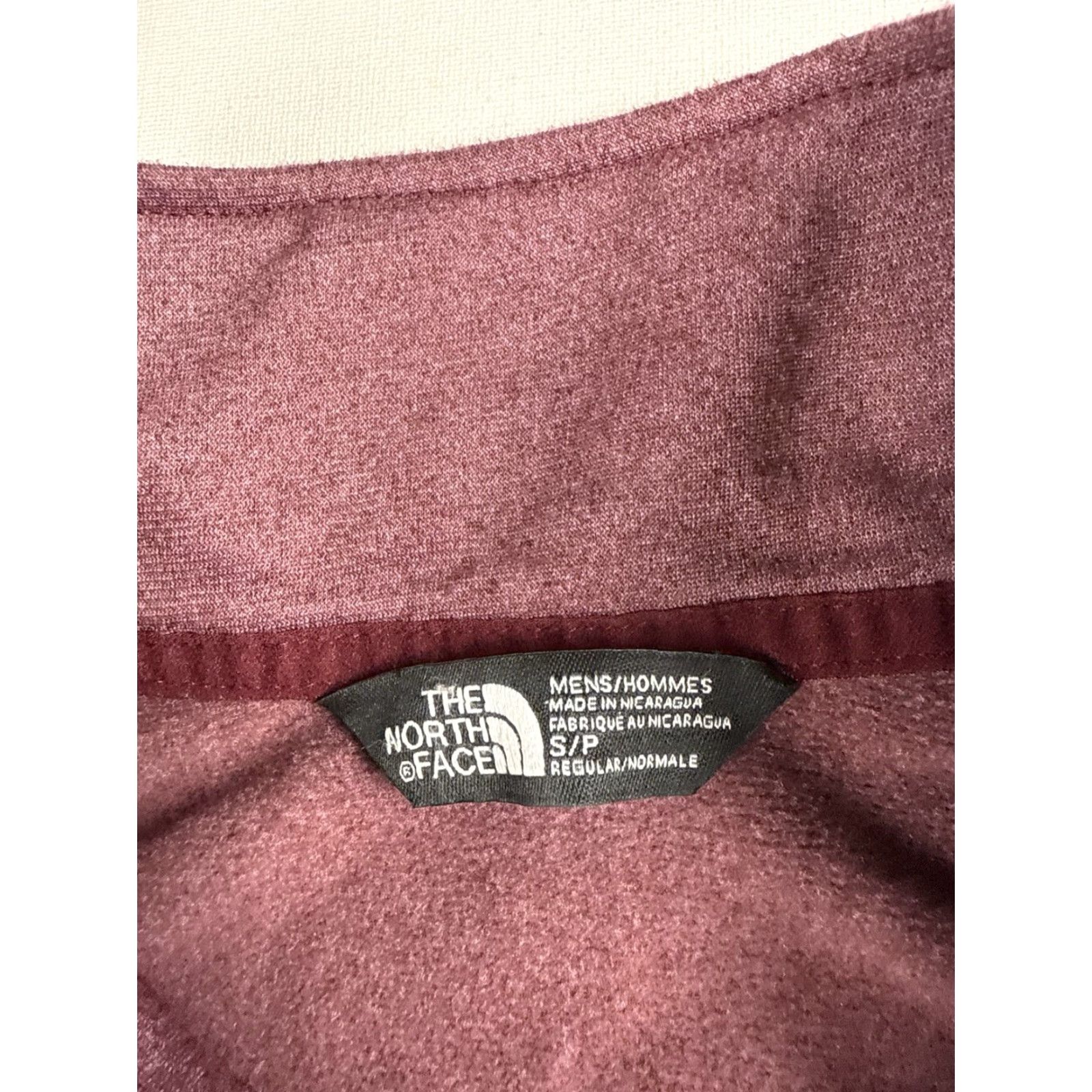 The North Face The North Face Men's Pullover Quarter-Zip Performance Fleece Burgundy Red 1/4 Zip Moisture Wicking Regular Size S Size US S / EU 44-46 / 1 - 2 Thumbnail