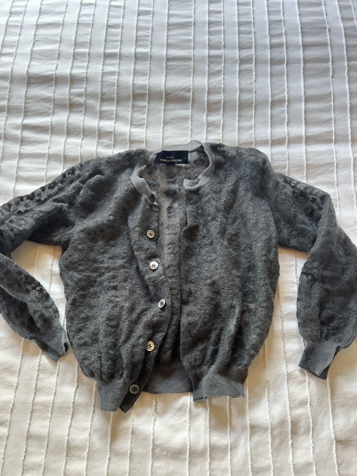 Comme des Garcons Comme des Garcons grey cardigan Size XXS / US 00 / IT 34 - 1 Thumbnail