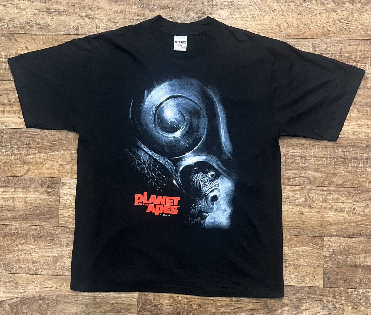 Jerzees Planet Of The Apes 2001 jumbo print euro variant movie tee Size US M / EU 48-50 / 2 - 2 Thumbnail
