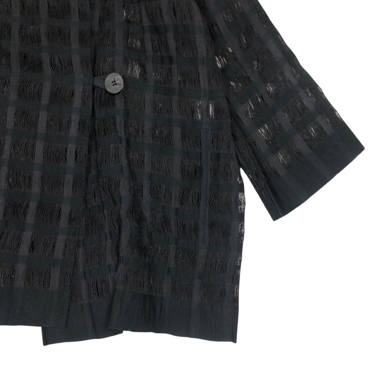 Issey Miyake Vintage Issey Miyake Permanente S/S 1995 Wool Mesh Jacket Size US L / EU 52-54 / 3 - 7 Thumbnail