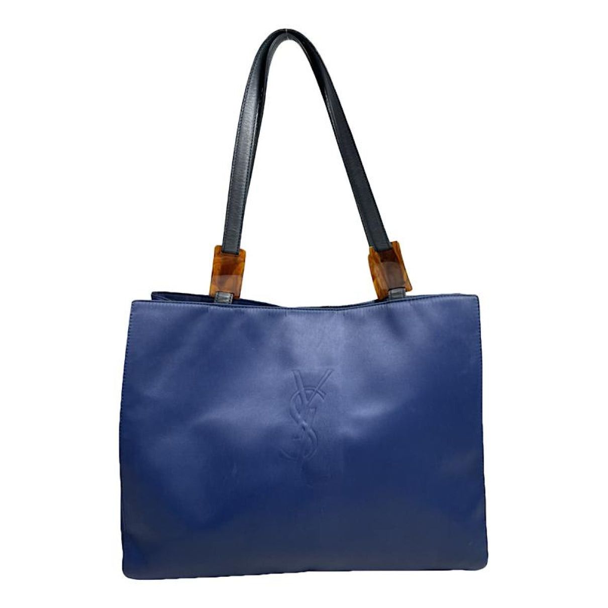 Yves Saint Laurent Blue Leather Handbag Size ONE SIZE - 1 Thumbnail