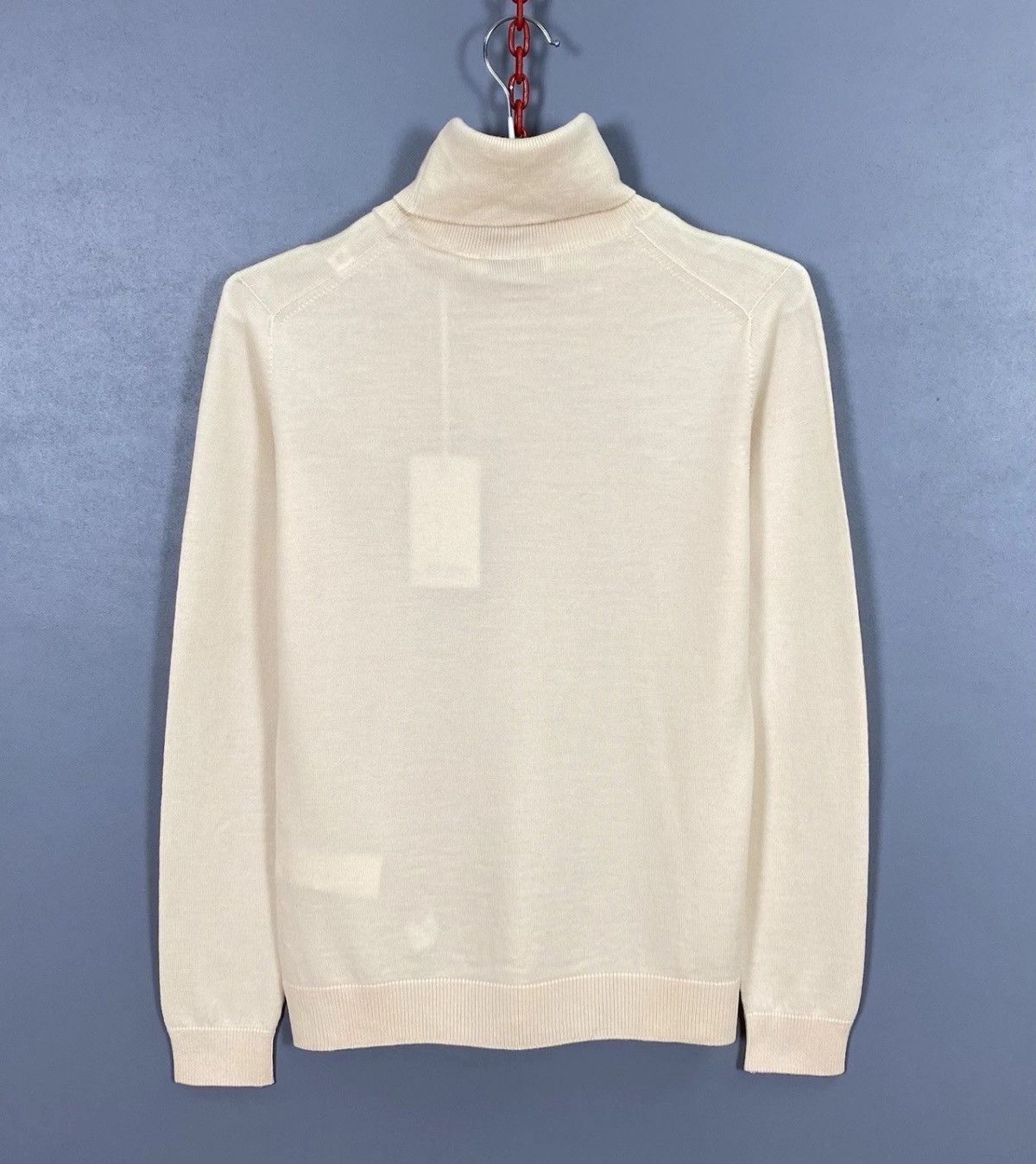 Gran Sasso Gran Sasso Roll Neck Pullover Jumper Sweater Beige Knit Wool Size S / US 4 / IT 40 - 9 Thumbnail
