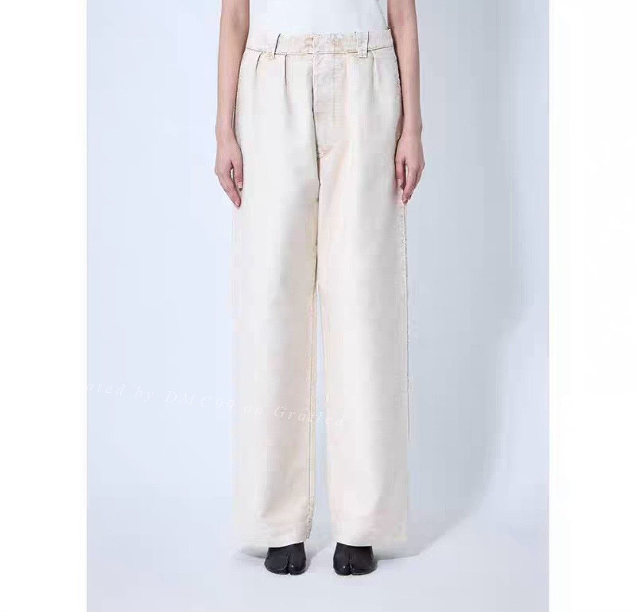 Maison Margiela Maison Margiela Wide-Leg Straight Pants Size 38" / US 16 / IT 52 - 1 Thumbnail
