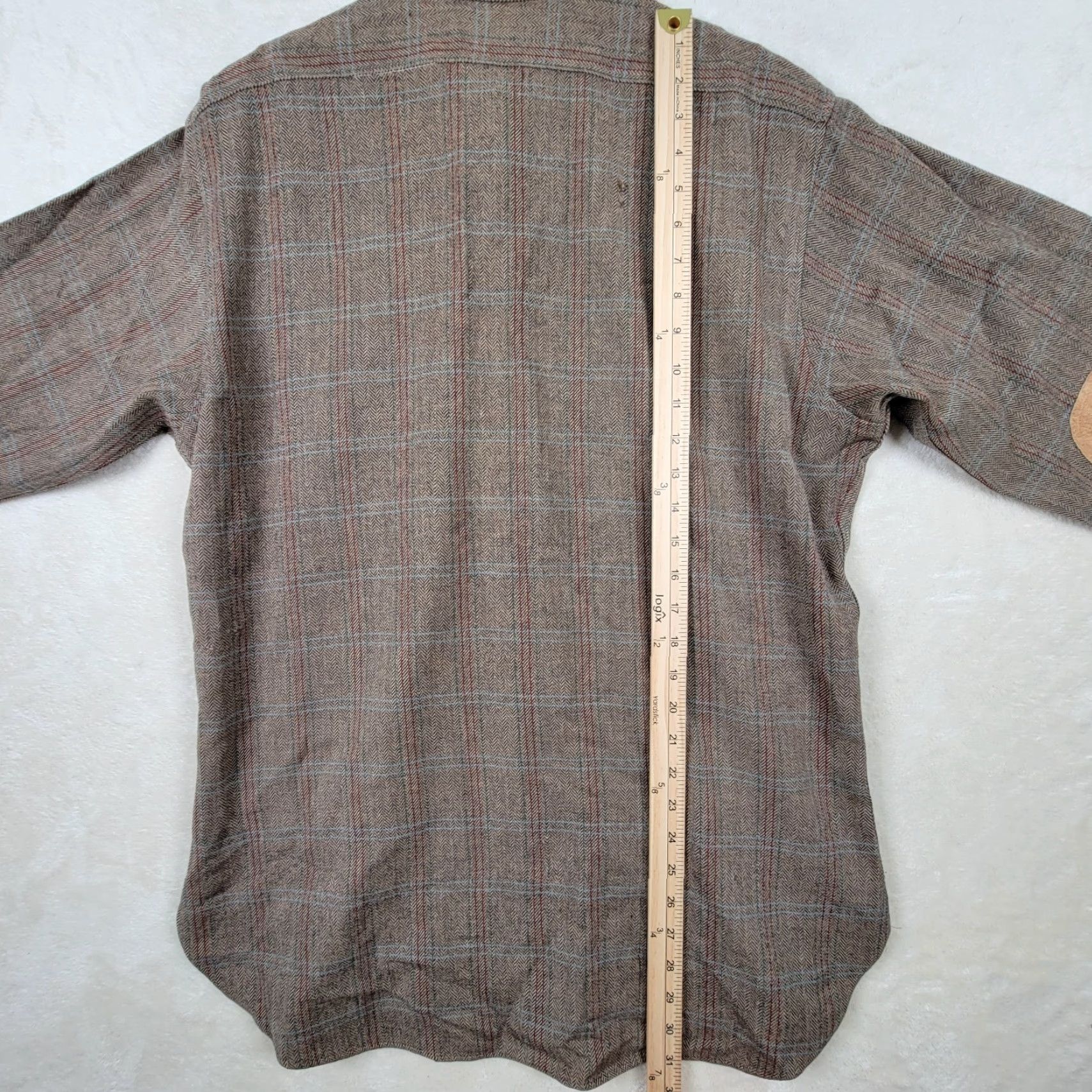 Pendleton VTG Pendleton Mens Button-Up Shirt Wool Flannel Tan Plaid L Large Casual Workwear Mens Shirt Size US L / EU 52-54 / 3 - 5 Thumbnail