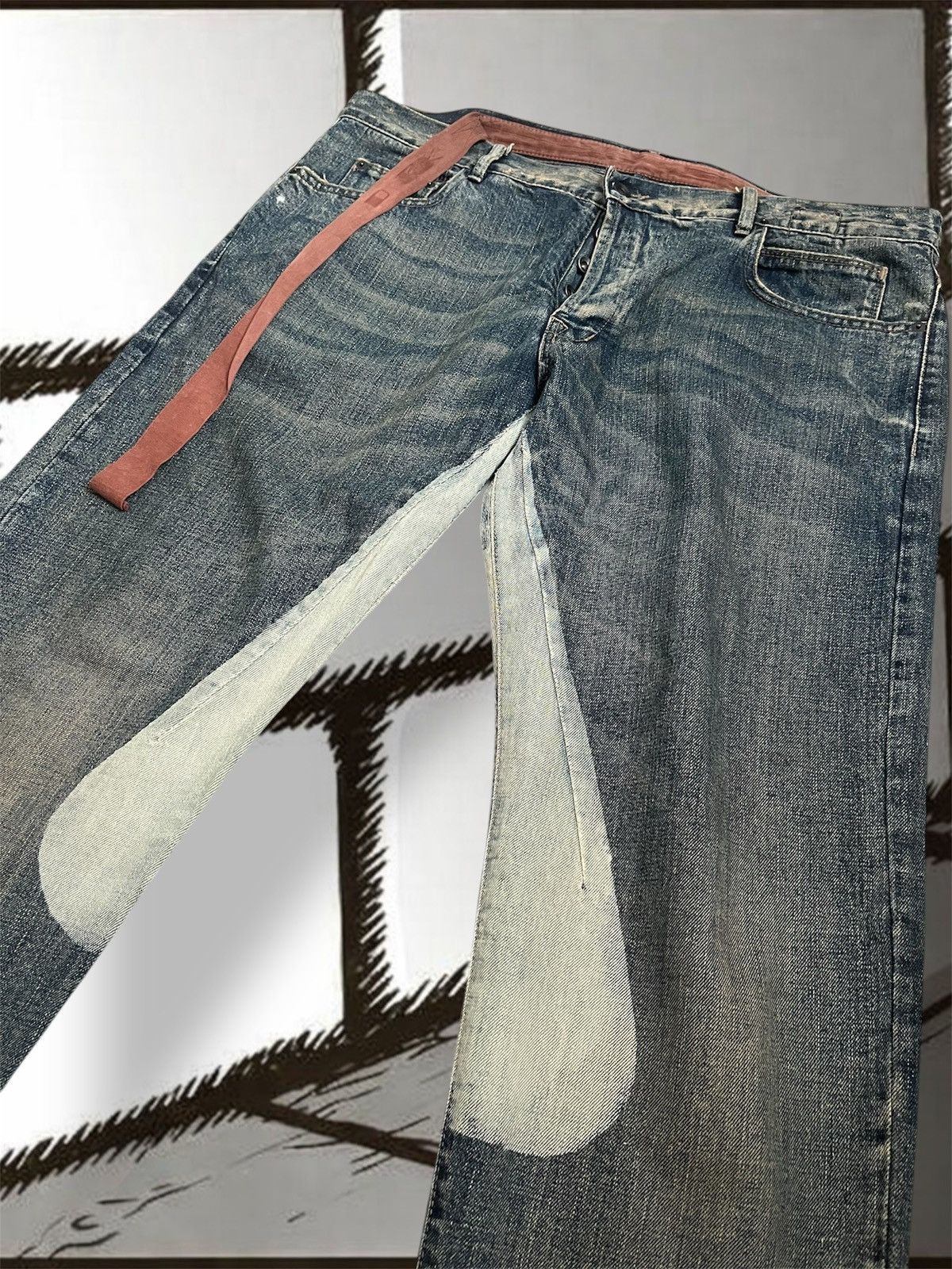 Rick Owens Rick Owens FW07 exploder denim Size US 38 / EU 54 - 2 Thumbnail