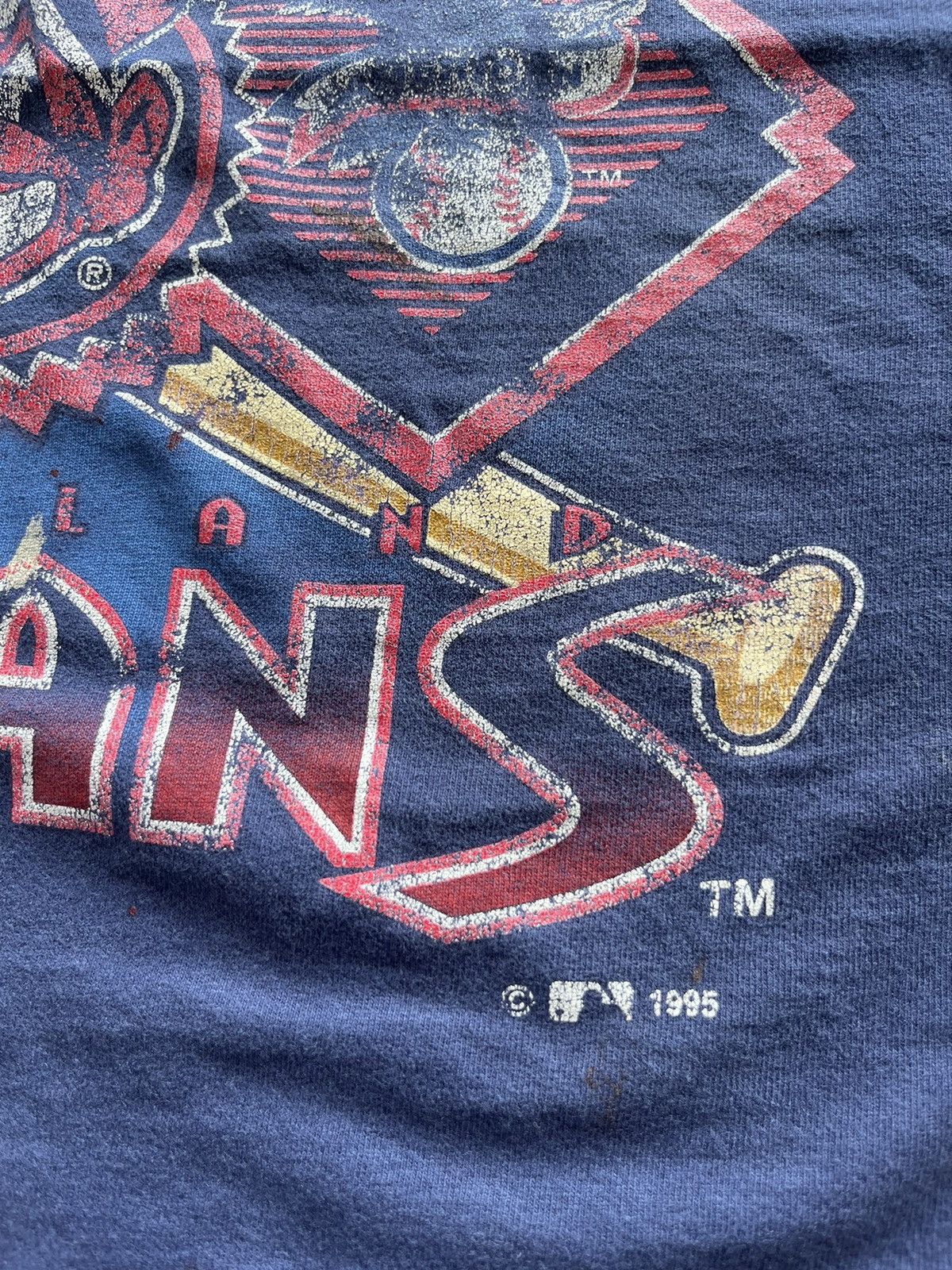 MLB × Vintage Vintage CLEVELAND INDIANS American League 1995’s Champions Size US XL / EU 56 / 4 - 6 Thumbnail