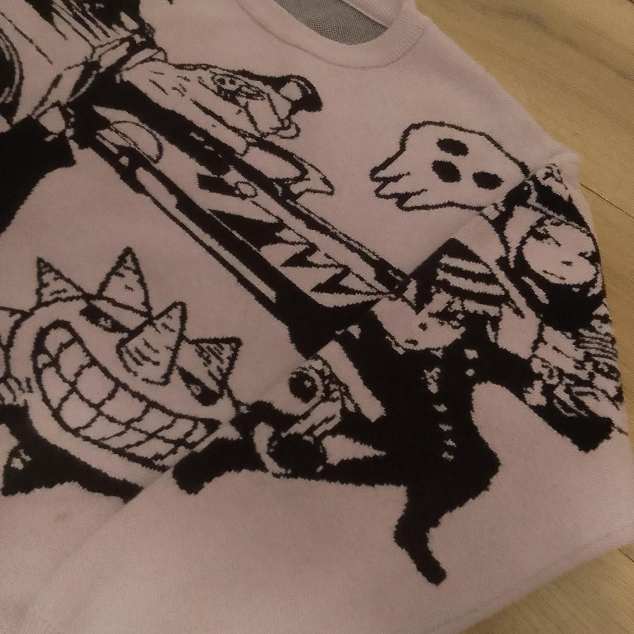 Other Y2k Black and Purple Sora Clothing Sweater Size L / US 10 / IT 46 - 4 Thumbnail