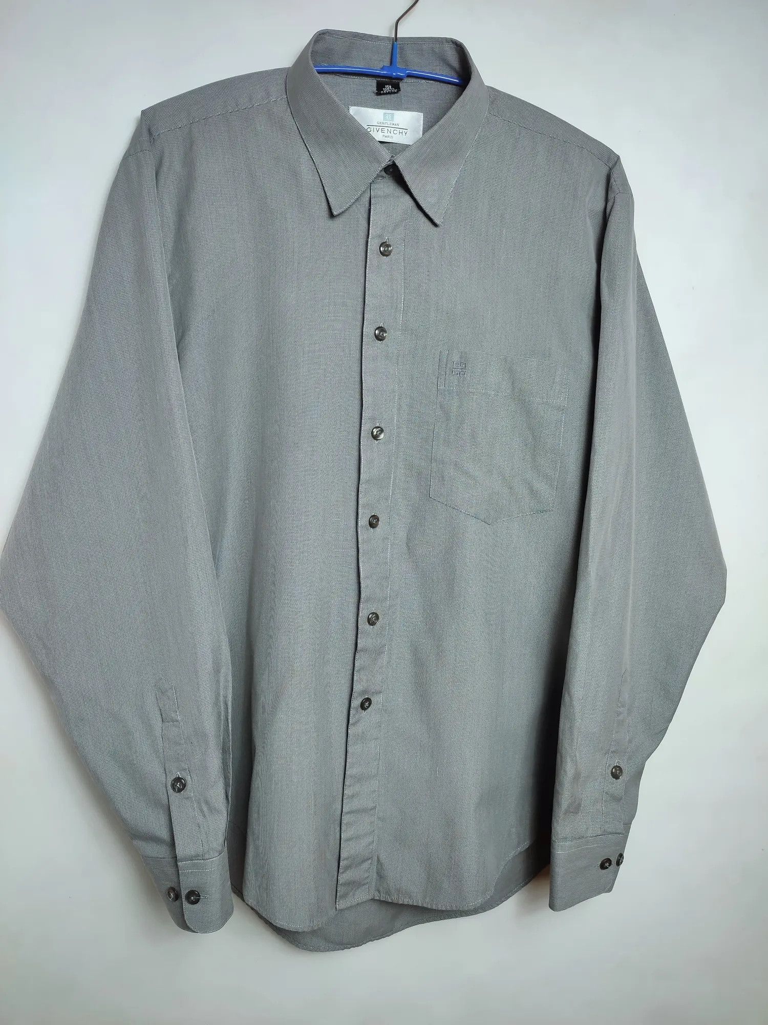 Designer Givenchy Gentleman Paris 4G Logo Button-up Shirt Size US M / EU 48-50 / 2 - 2 Thumbnail