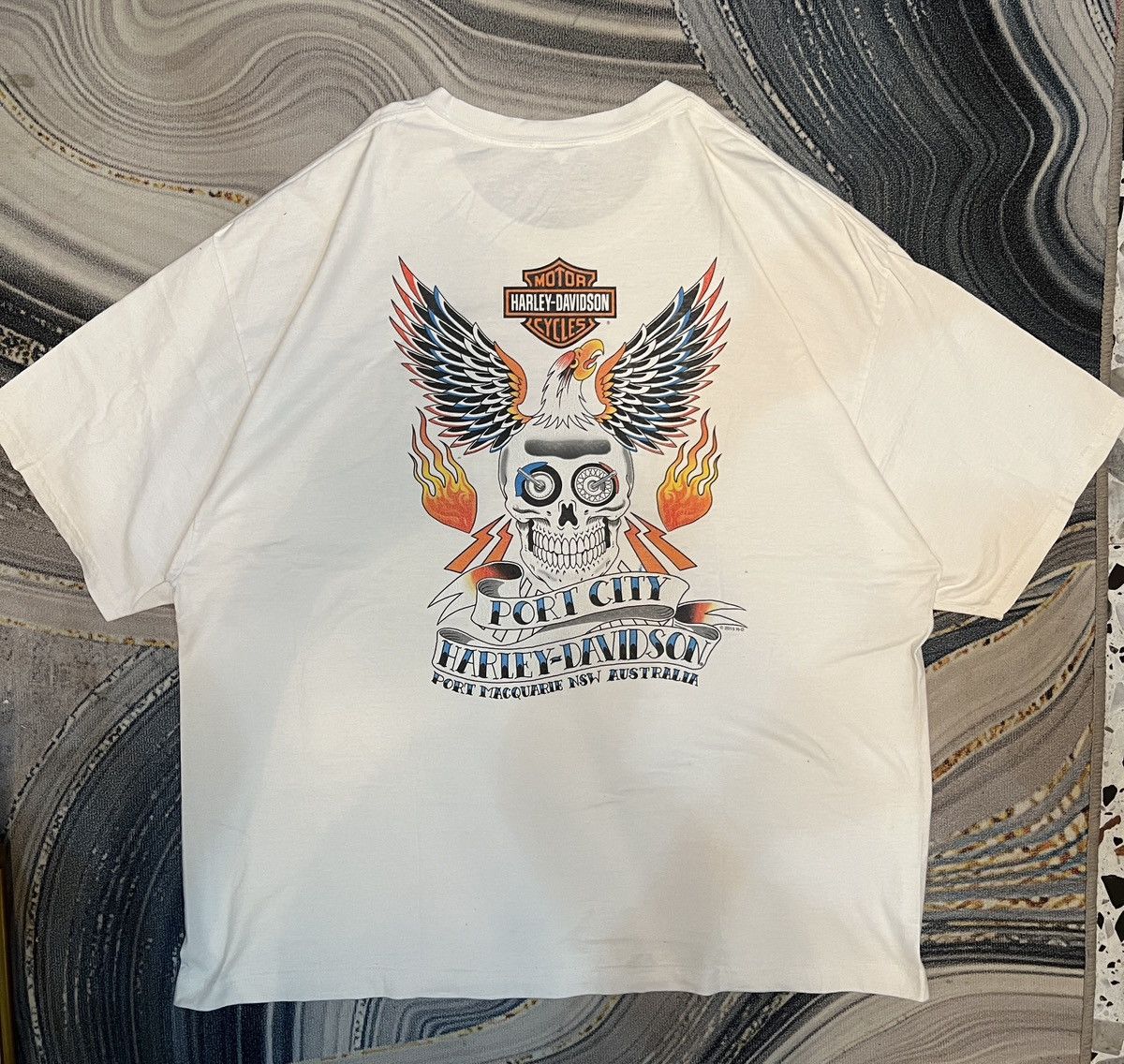 Harley Davidson Harley-Davidson Skull and Eagle Graphic T-Shirt Size US XL / EU 56 / 4 - 5 Thumbnail