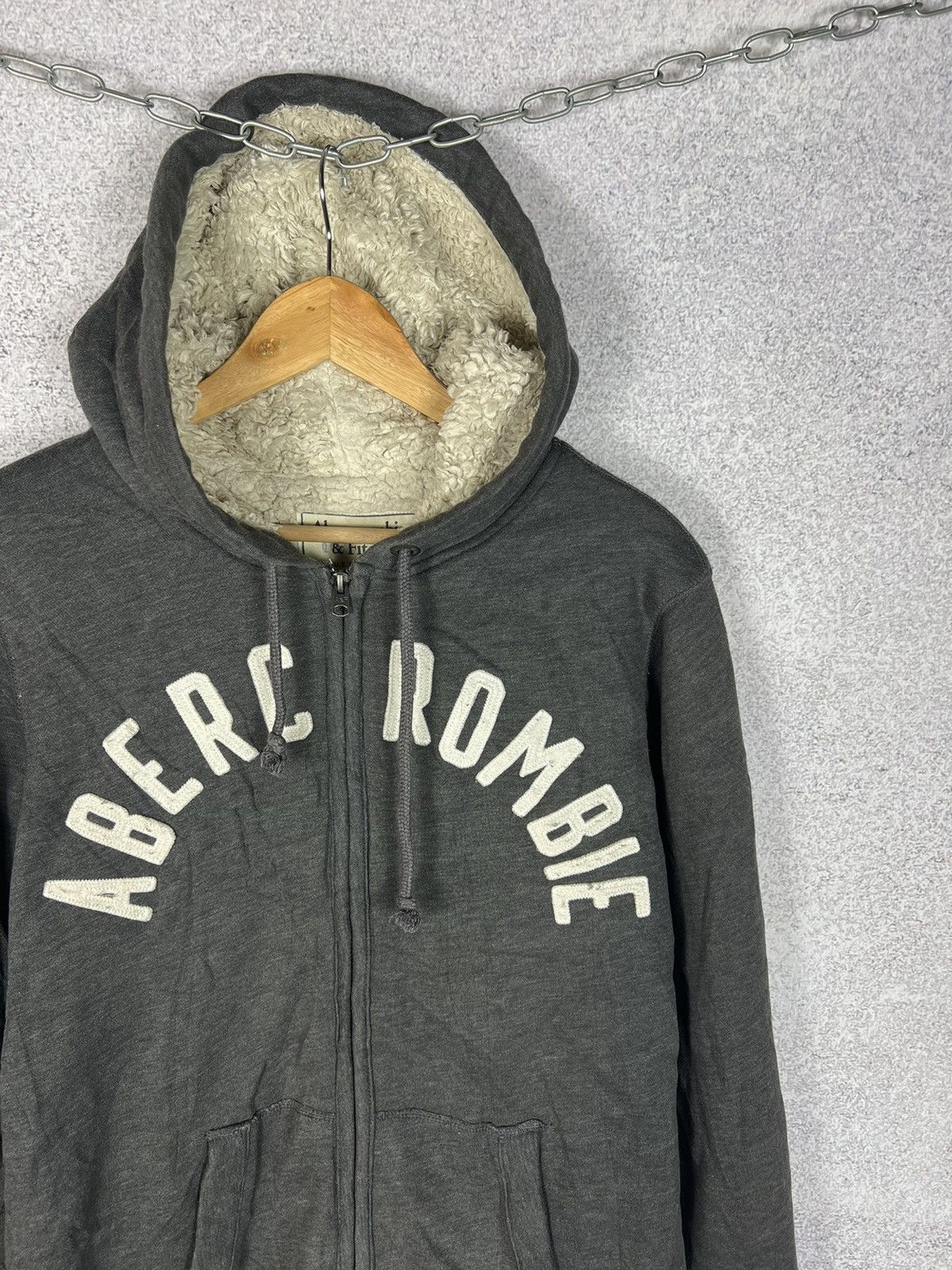 Abercrombie & Fitch Vintage Abercrombie Fitch Fur Zip Hoodie IF Six Nine Styled Size US S / EU 44-46 / 1 - 2 Thumbnail