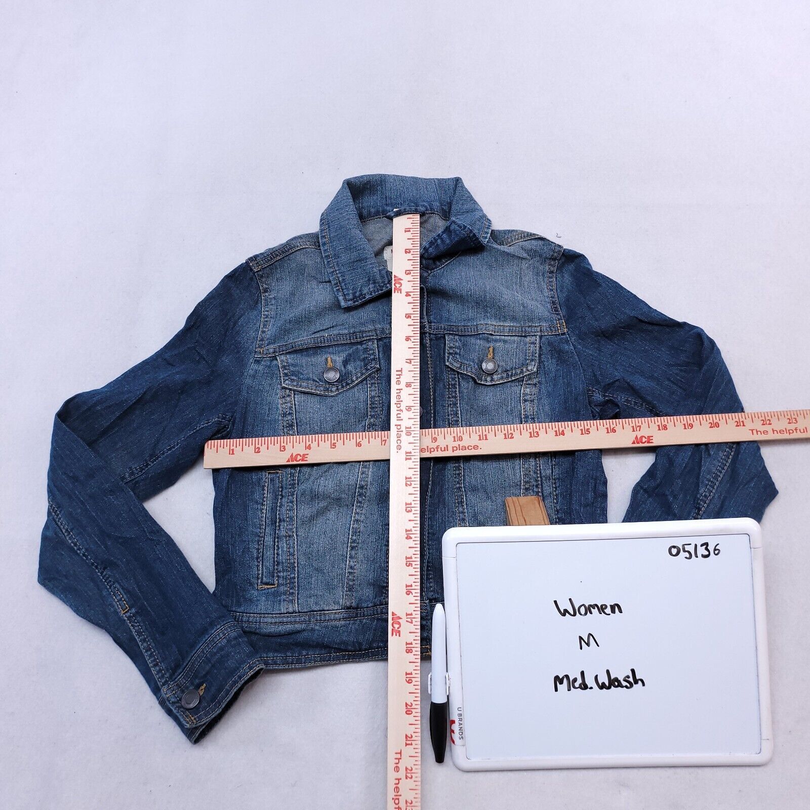 Mossimo Mossimo Casual Button Up Denim Jean Jacket Women Size M Blue Size M / US 6-8 / IT 42-44 - 6 Thumbnail