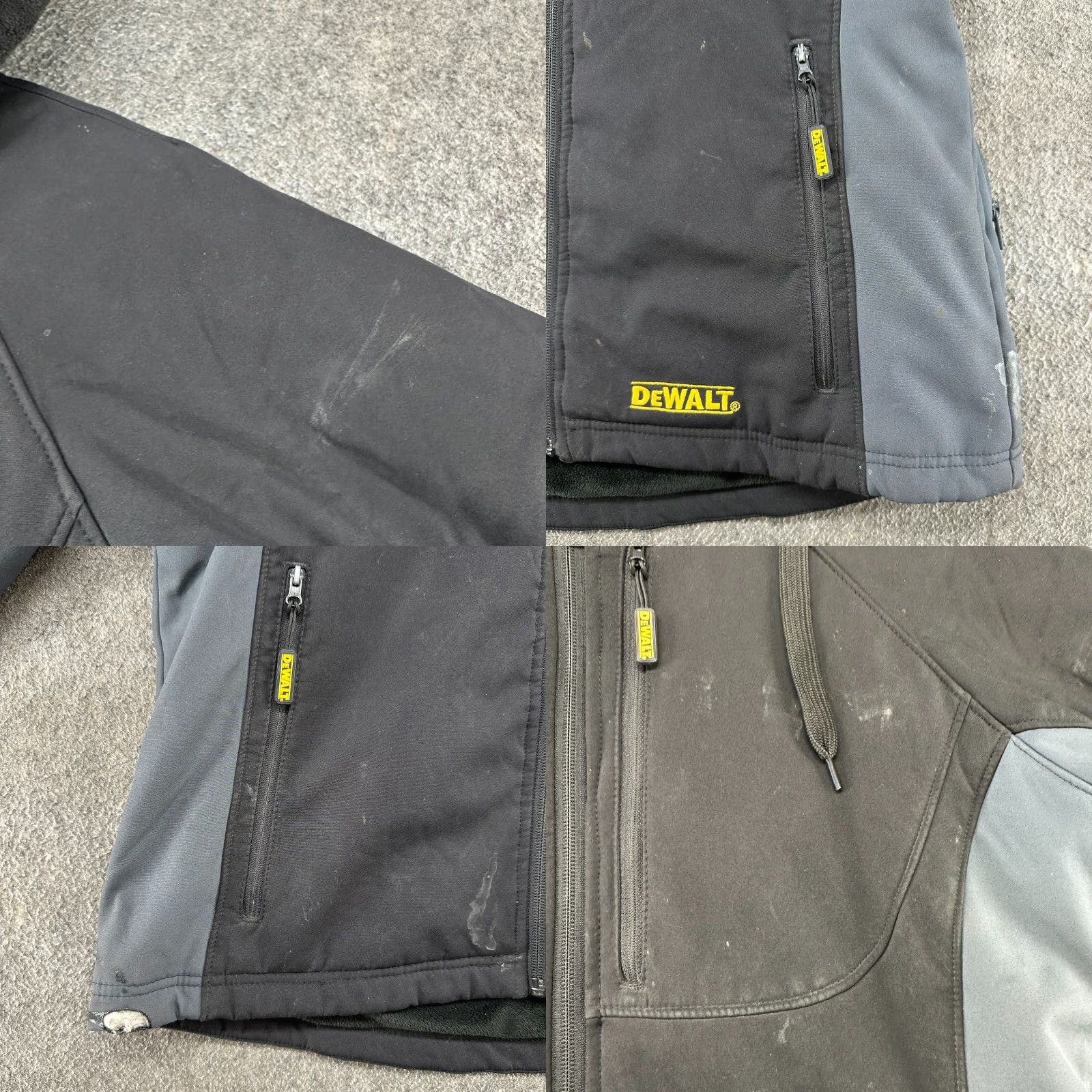 Vintage DEWALT Jacket Women M Black Softshell 3-in-1 Heated Lined Zip Mid-Length Regular Moto Motorcycle Fall Spring Winter Travel Workwear Casual Front Logo Size M / US 6-8 / IT 42-44 - 10 Thumbnail