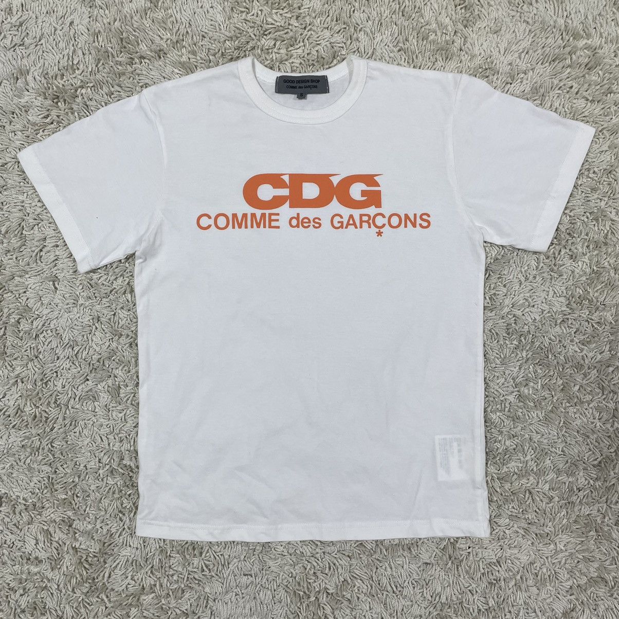 CDG by Comme des Garcons CDG T shirts white orange letter S Size US S / EU 44-46 / 1 - 1 Thumbnail