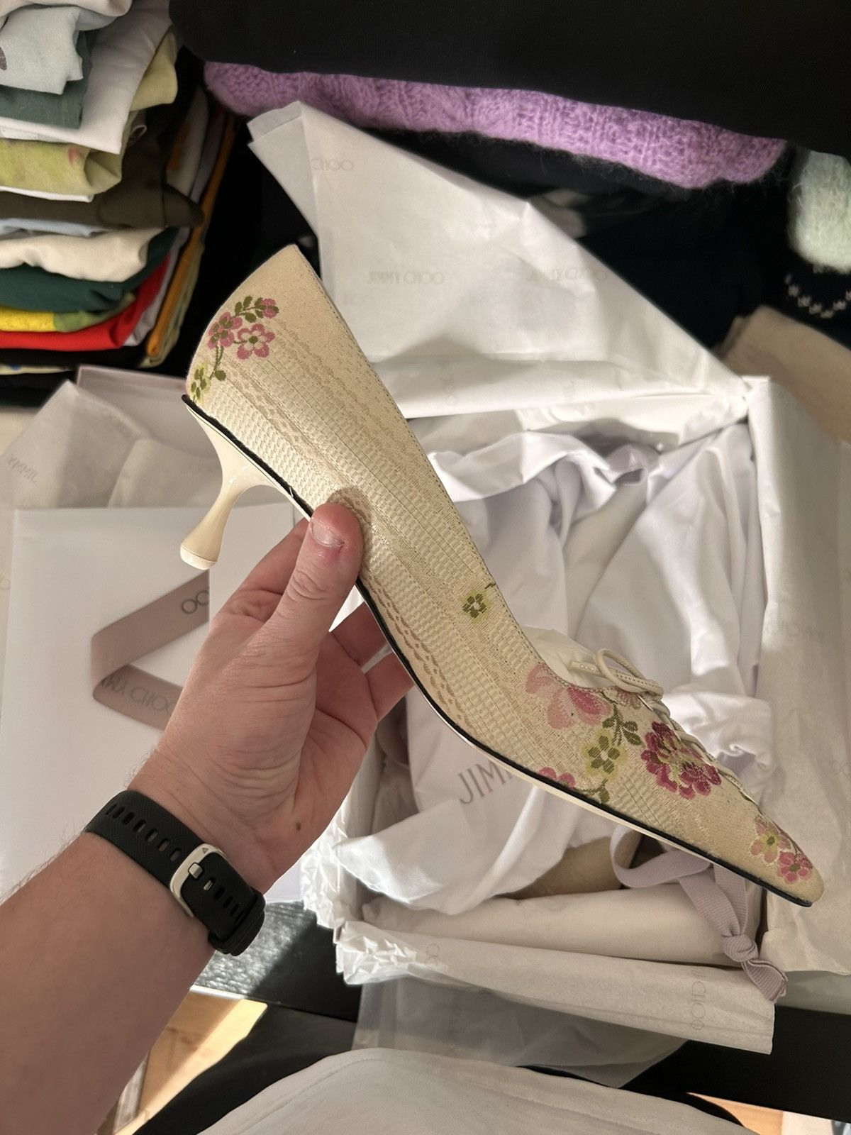 Jimmy Choo Jimmy Choo Scarlett 50 Heels Size US 10 / IT 40 - 1 Thumbnail