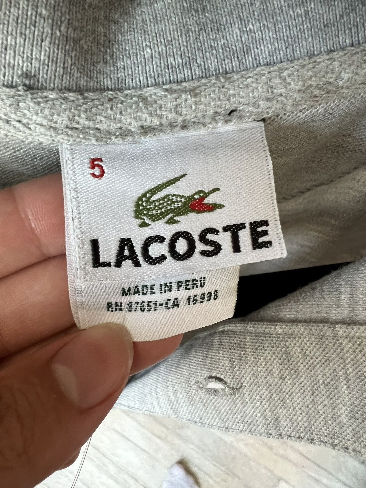 Lacoste Lacoste Grey Polo Size US L / EU 52-54 / 3 - 8 Thumbnail