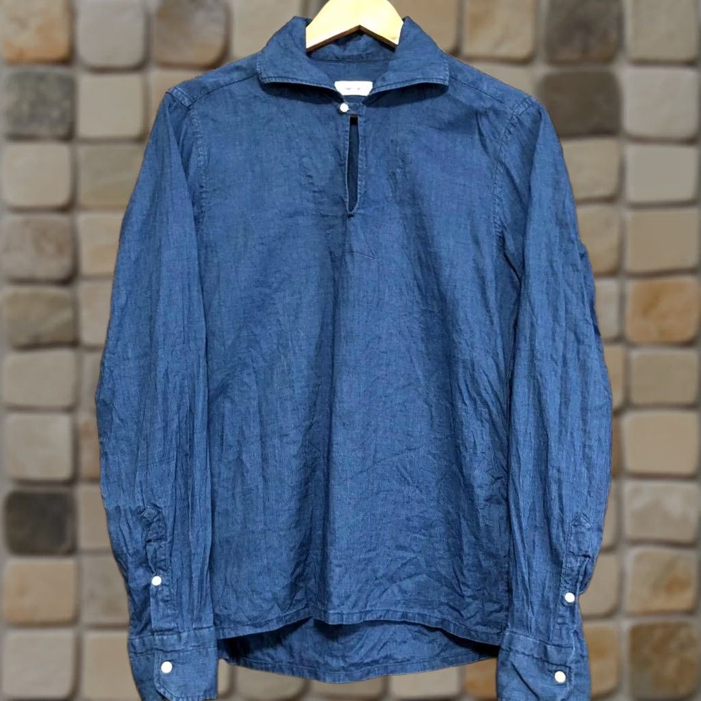 Finamore Giangi Napoli Capri Shirt M Cotton 100% Italy Made NAPOLI Capri Shirt M Cotton 100% Italy Made Size US M / EU 48-50 / 2 - 1 Thumbnail