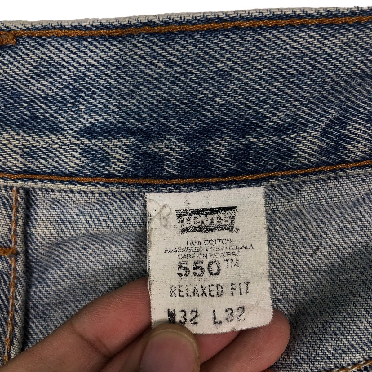 Levi's 🔥VINTAGE DENIM JEANS TROUSERS LEVI’S 550 Size US 32 / EU 48 - 23 Thumbnail