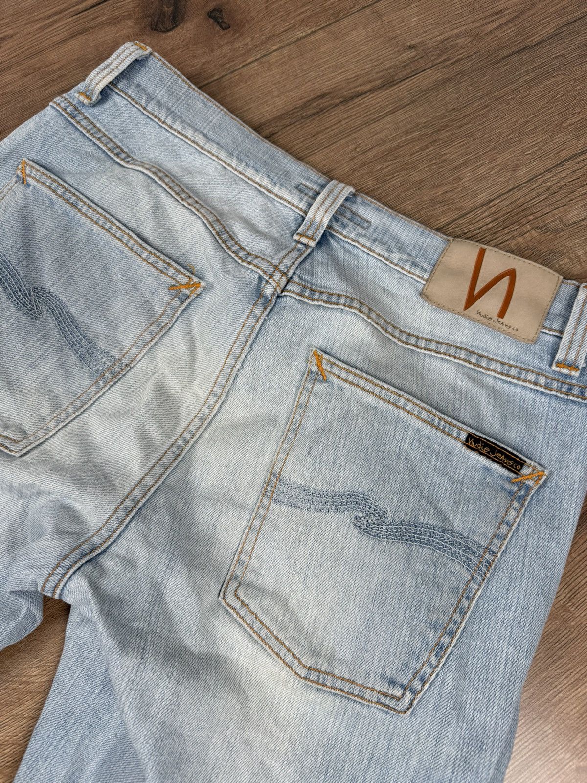 Denime × Nudie Jeans Nudie Jeans Co Light Wash Denim Jeans Size US 31 - 7 Thumbnail