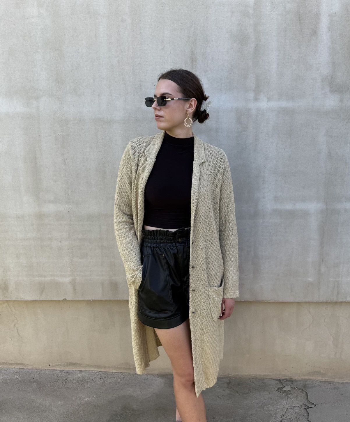 Other Transit Par Such Italy Longline Cardigan Coatigan Shirt Size S / US 4 / IT 40 - 4 Thumbnail
