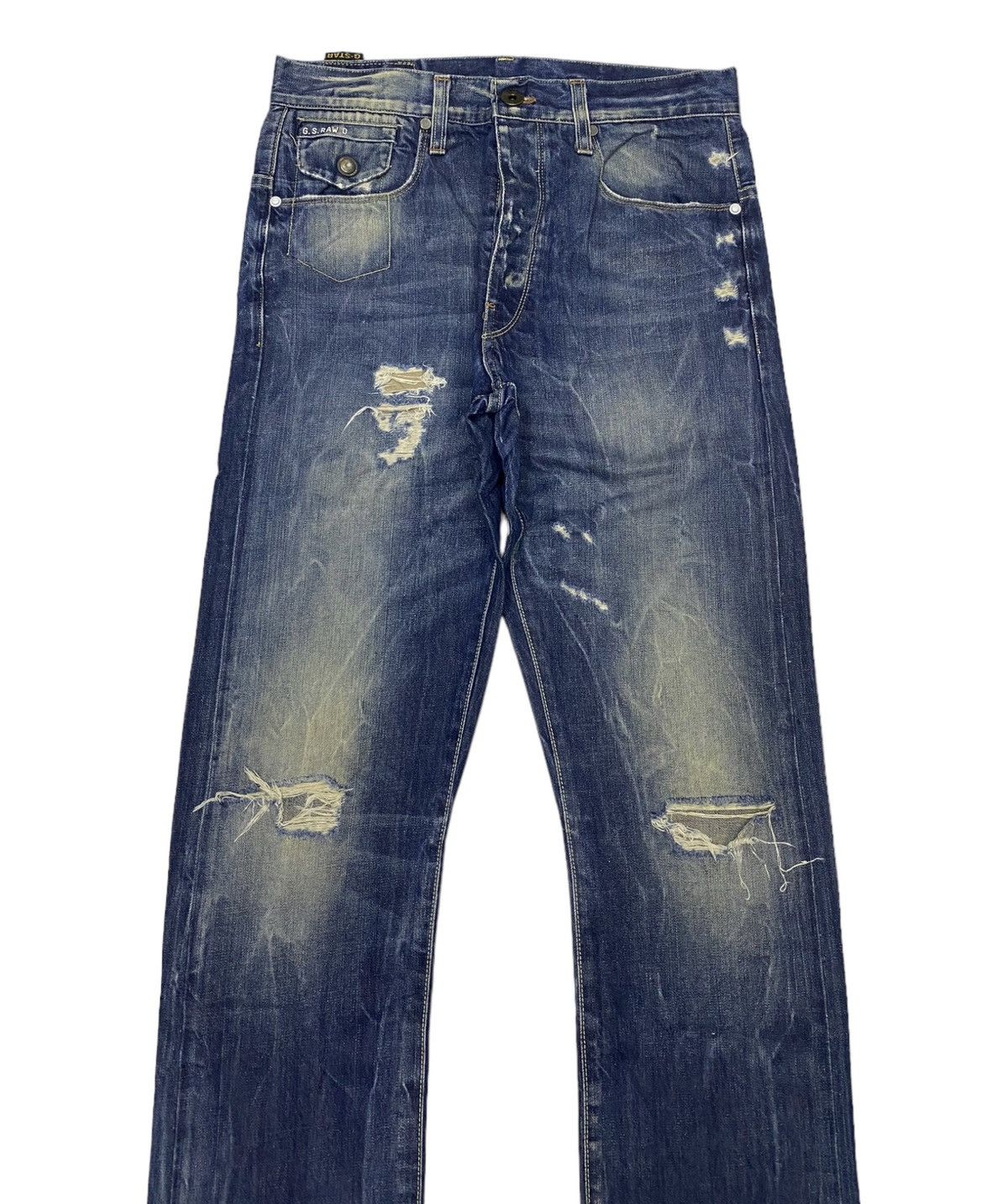 G-Star × Hysteric Glamour 🔥RARE G-STAR RAW DISTRESSED DENIM JEANS HYSTERIC GLAMOUR Size US 30 / EU 46 - 5 Thumbnail
