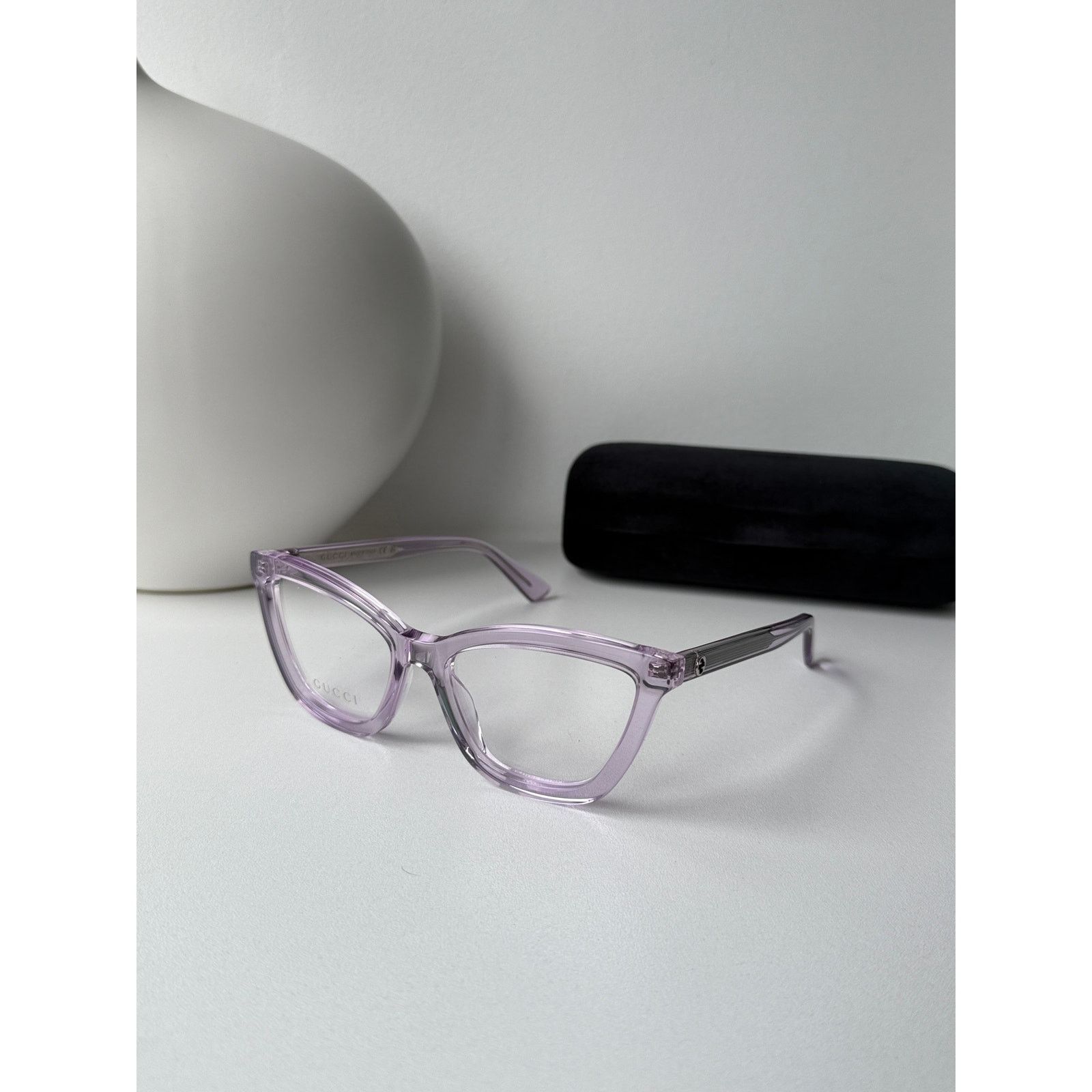 Gucci NEW Gucci GG1686O Lilac Purple Cat Eye Eyeglasses Frames Size ONE SIZE - 4 Thumbnail