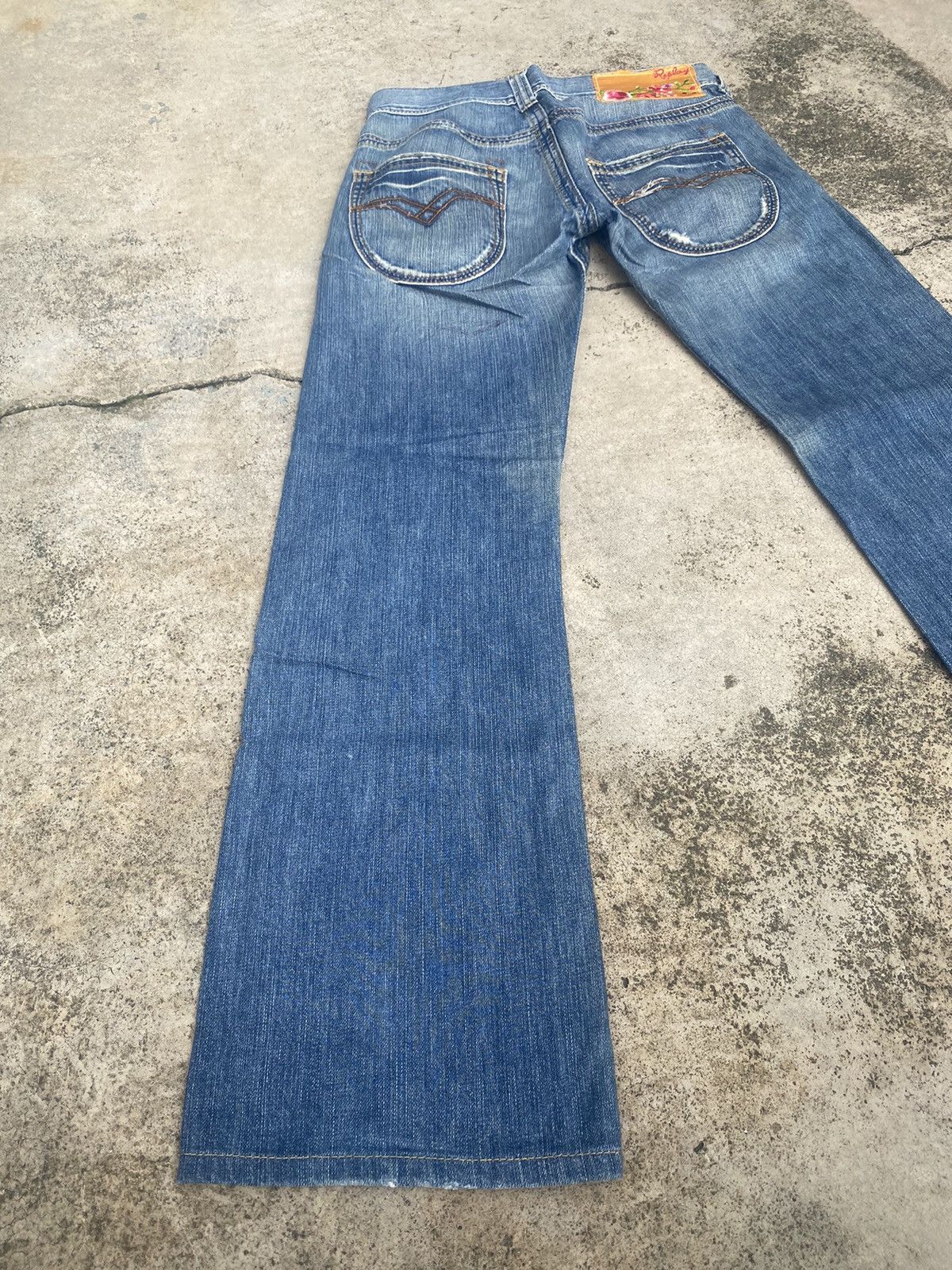 Designer × If Six Was Nine × Replay Flare Jeans Replay Faded High Rise Bootcut Size US 30 / EU 46 - 14 Thumbnail