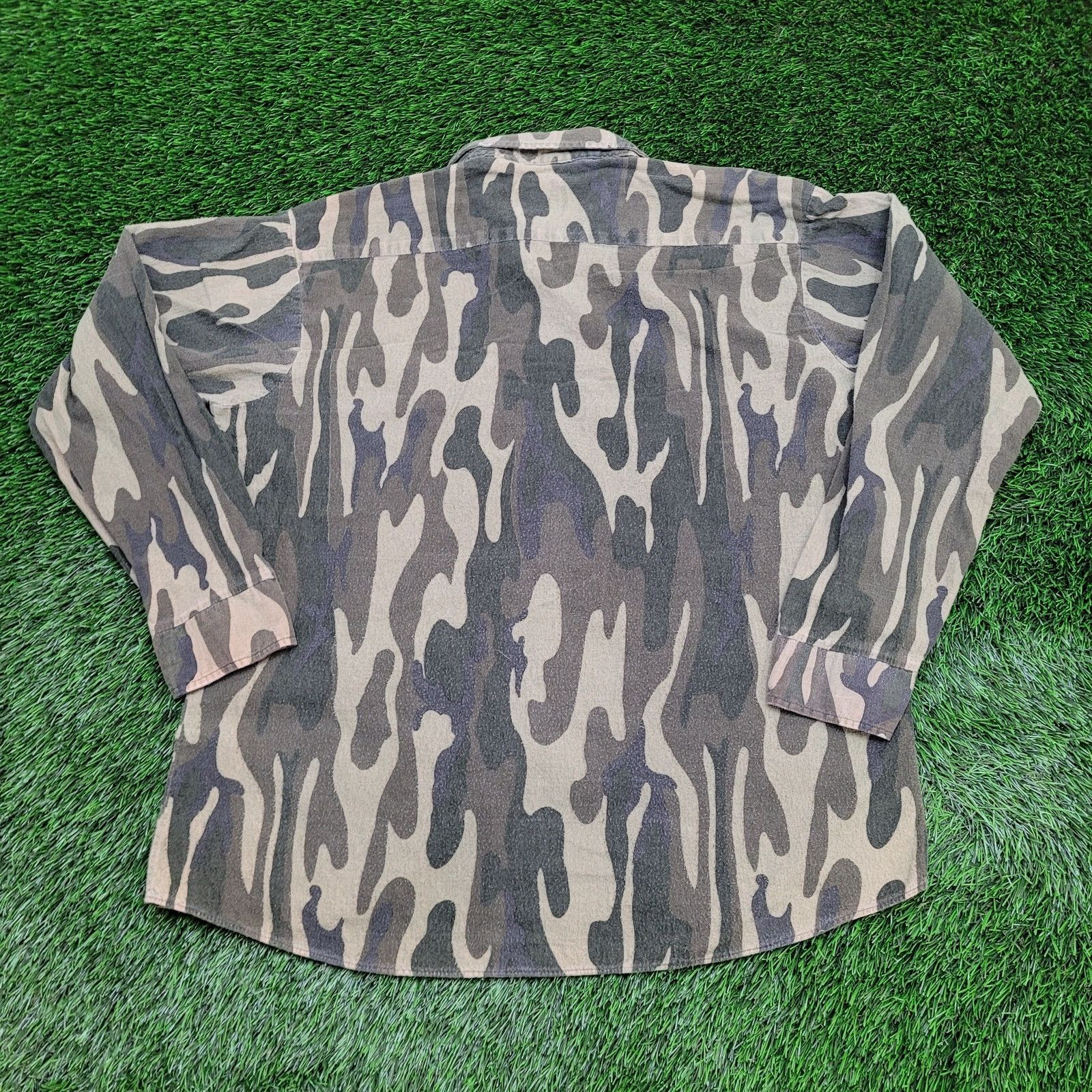 Sports Afield VTG 90s Sports Afield Camo Button Shirt XL M81 Woodland USA Size US XL / EU 56 / 4 - 5 Thumbnail