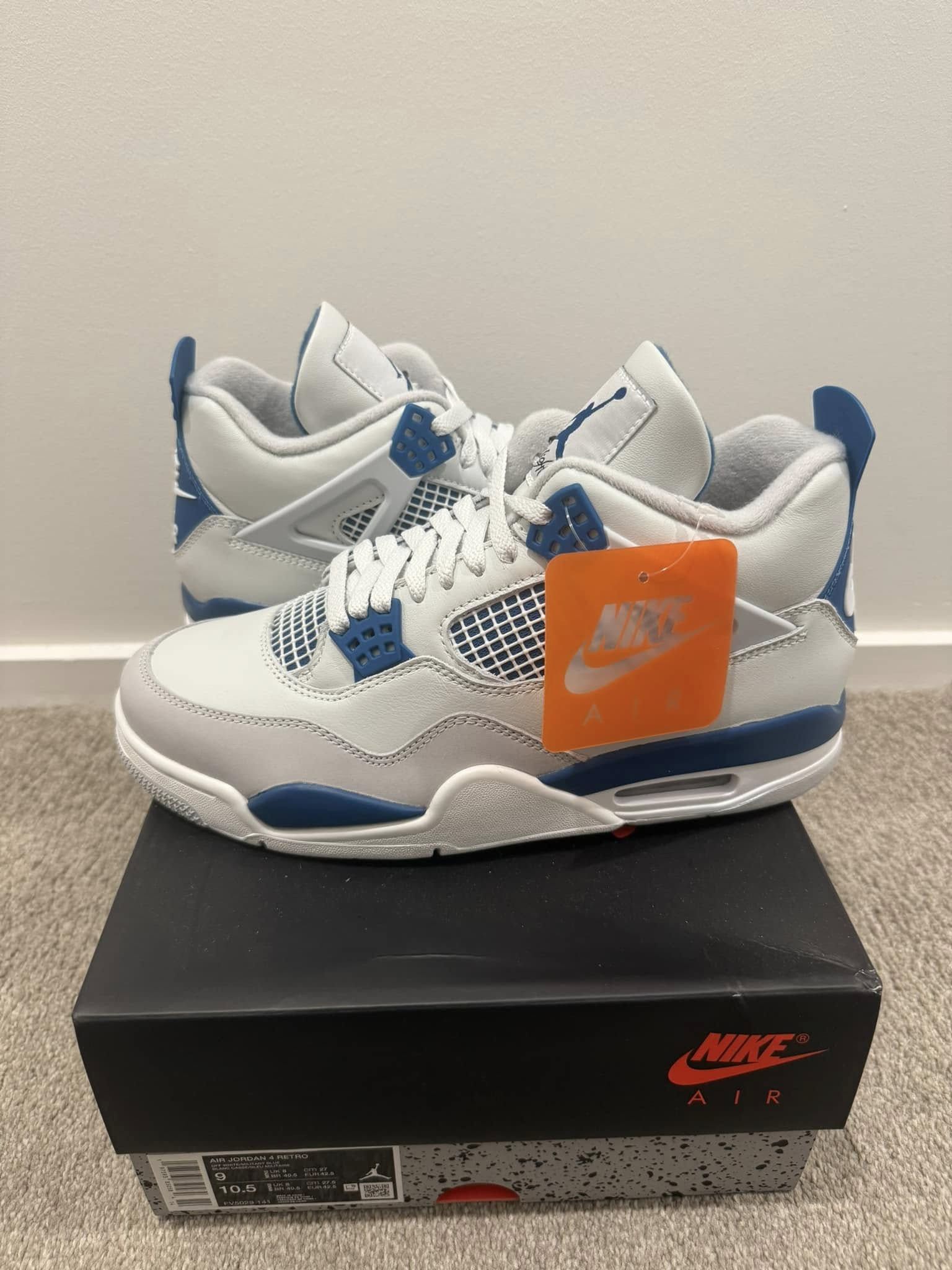 Jordan Brand Air Jordan 4 Millitary Blue 2024 US9 Size US 9 / EU 42 - 1 Thumbnail