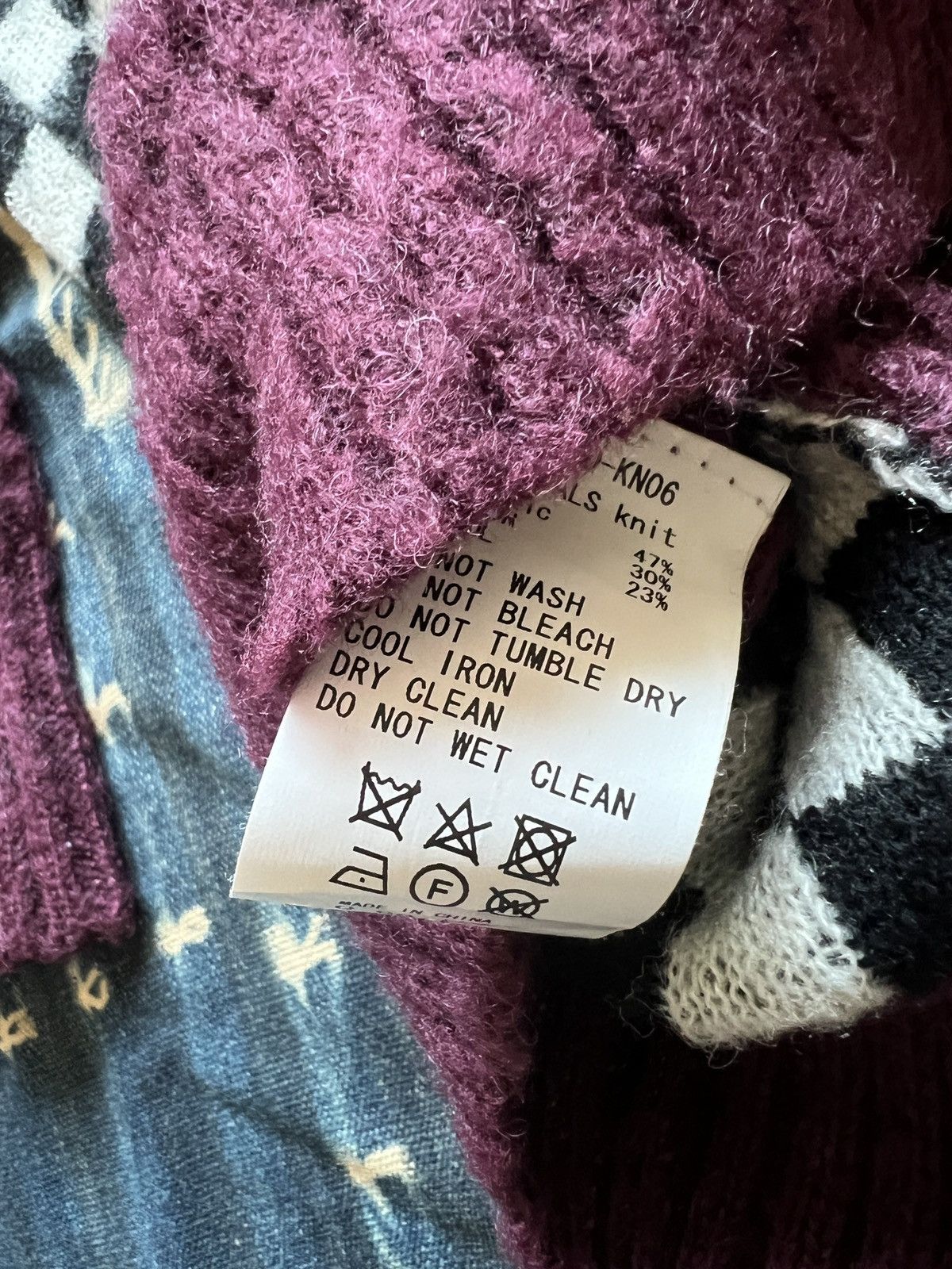 Japanese Brand Son of the Cheese Checkerboard Knitted Sweater Size US S / EU 44-46 / 1 - 8 Thumbnail