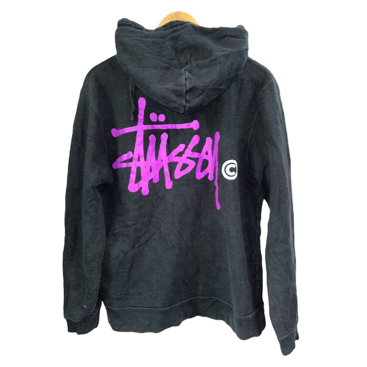 Stussy Basic Logo Zip Up Hoodie Size US L / EU 52-54 / 3 - 1 Thumbnail