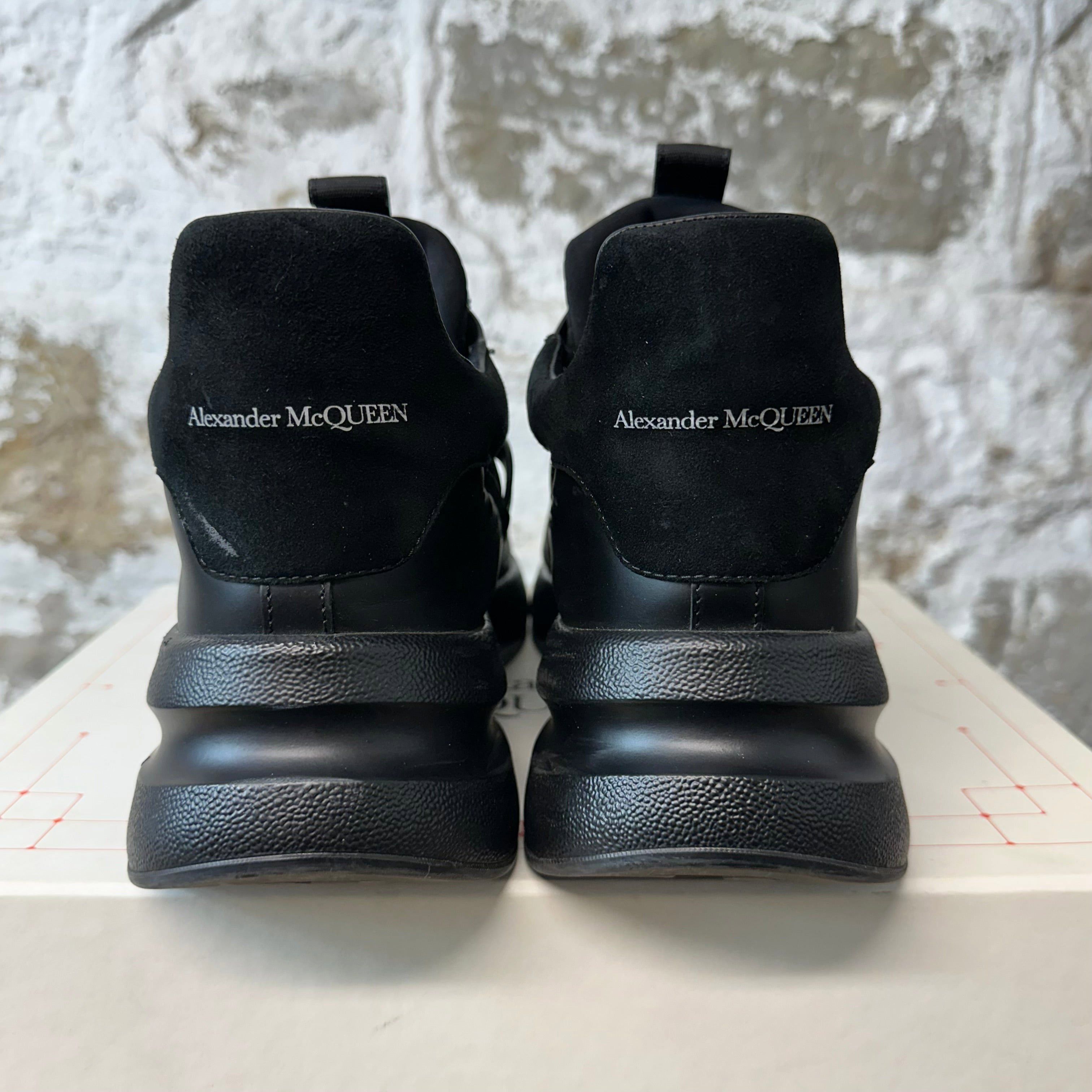 Alexander McQueen Alexander Mcqueen Triple Black Nappa Joey Sneaker Sz 12 (45) Size US 12 / EU 45 - 5 Thumbnail