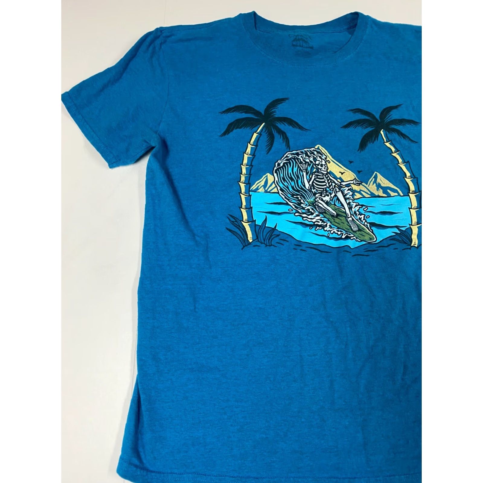 MOTHER VINTAGE Call Your Mother Mens Shirt Large Blue Graphic Logo Crew Neck Short Sleeve Hip Hop 90s T-Shirt Size US L / EU 52-54 / 3 - 4 Thumbnail