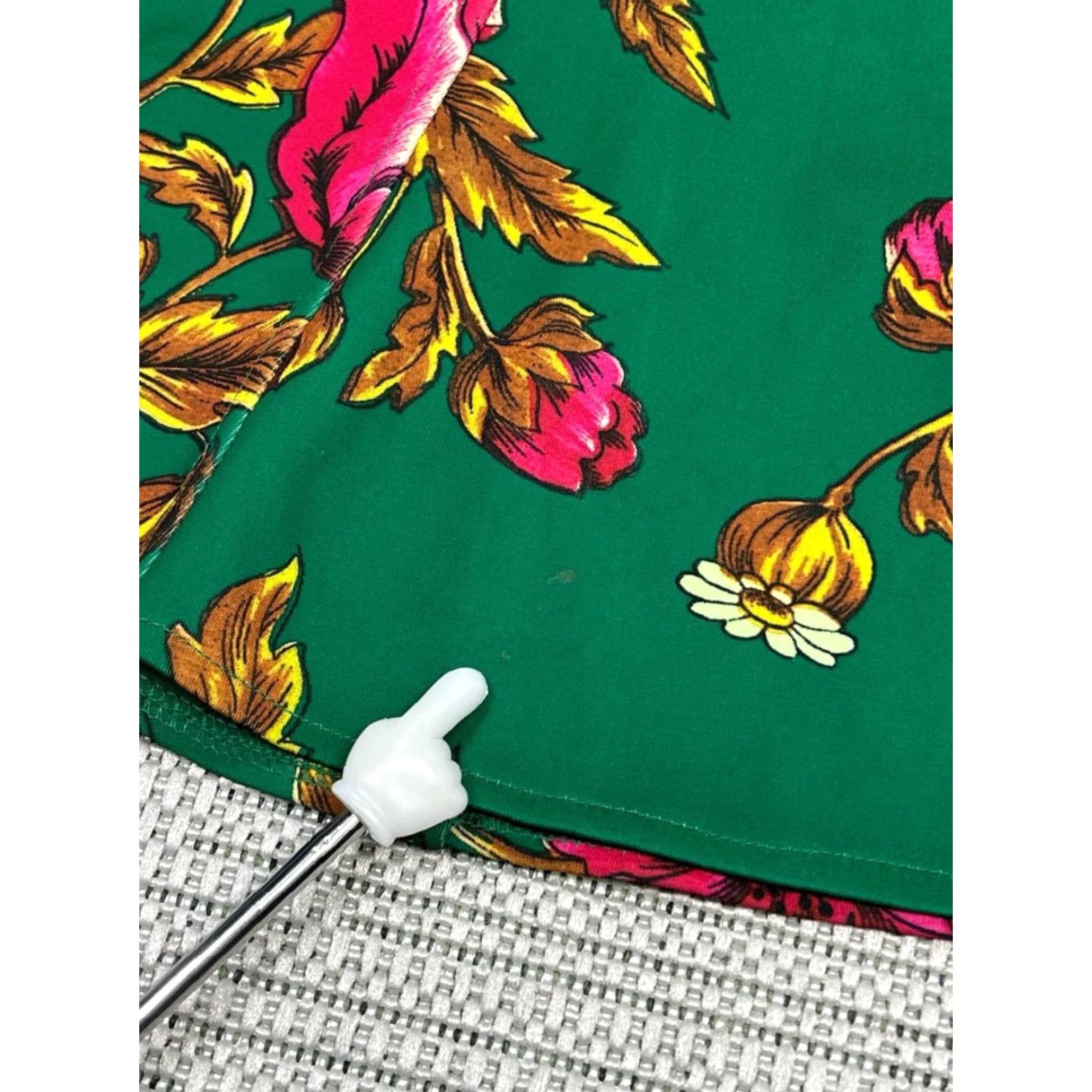 Anthropologie Maeve By Anthropologie Skirt Womens 0 Green Floral Flare Casual Knee Length Womens Size 25" / US 0 / IT 36 - 2 Thumbnail