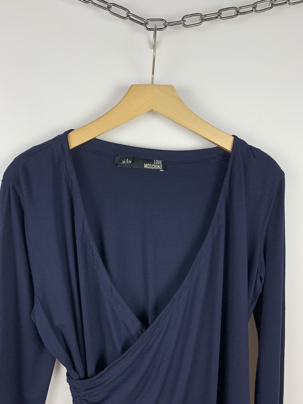 Love Moschino Love Moschino Blouse Top Long Sleeve Wrap Effect Size IT 48 Size XL / US 12-14 / IT 48-50 - 2 Thumbnail
