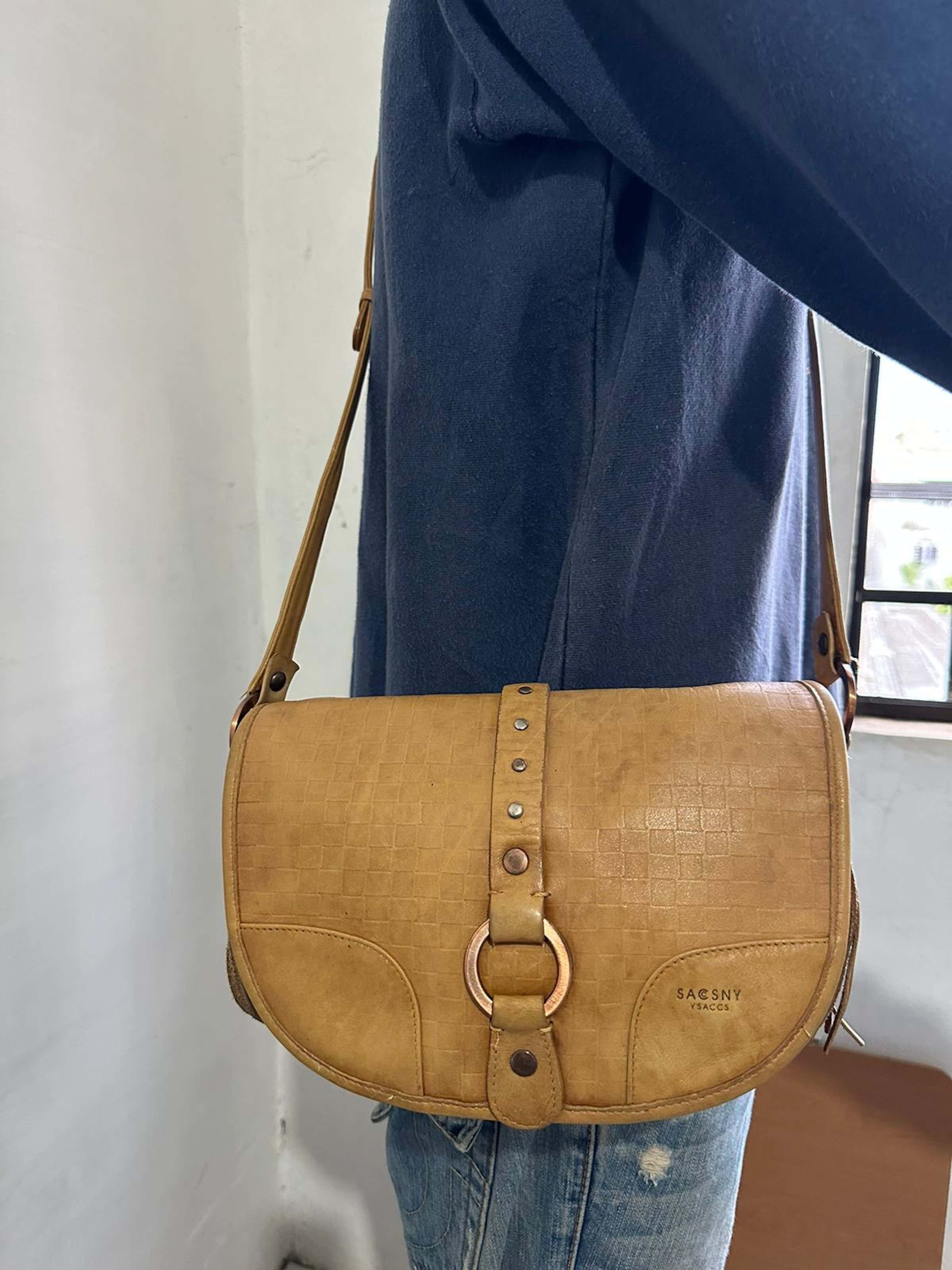 Yohji Yamamoto 🔥Vintage Ysaccs Yohji Yamamoto Leather Crossbody/ Sling bag Size ONE SIZE - 23 Thumbnail