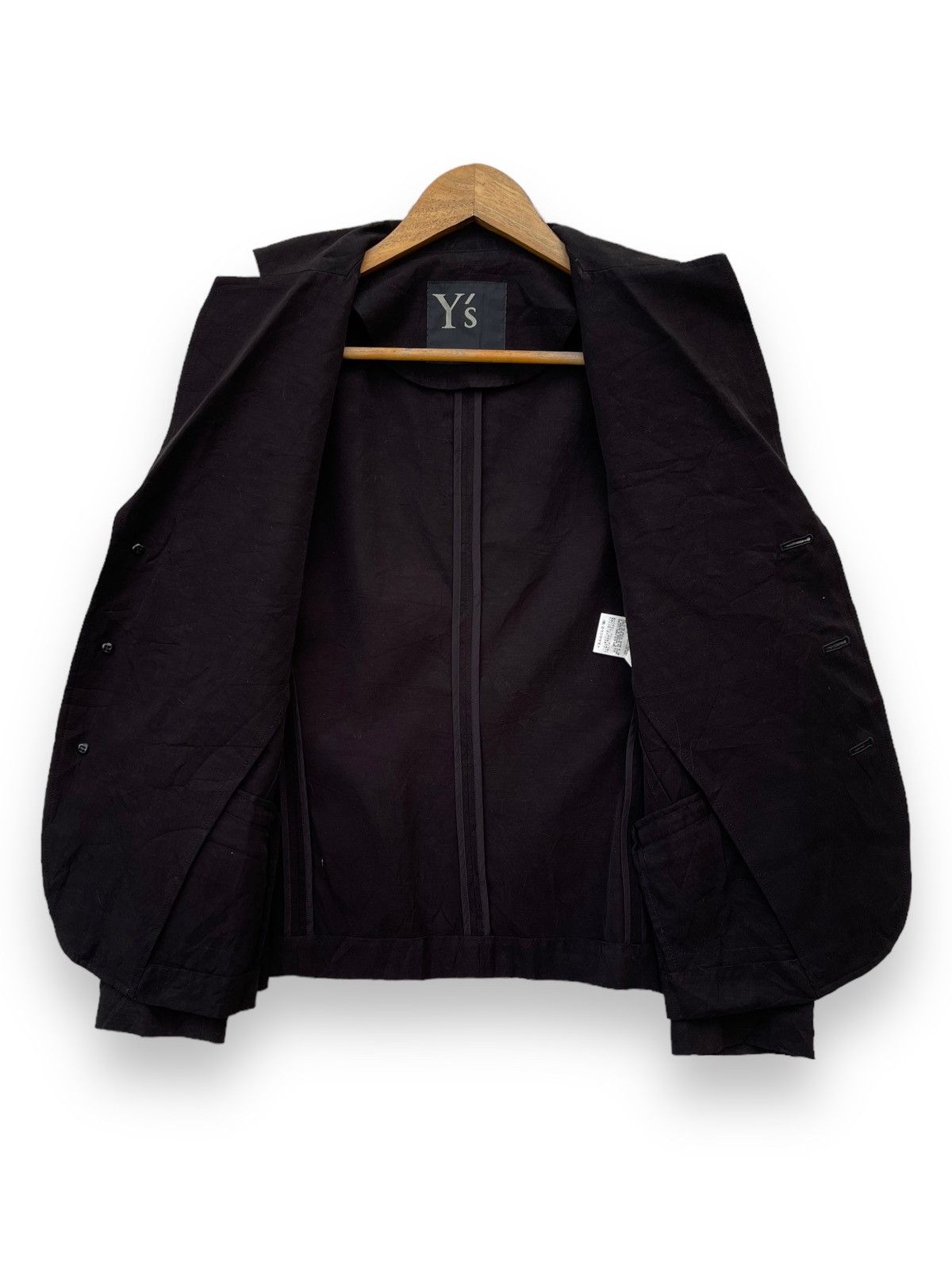 Yohji Yamamoto 🔥S/S 2004 Y's by Yohji Yamamoto Tailored Black Blazer Jacket Size S / US 4 / IT 40 - 5 Thumbnail