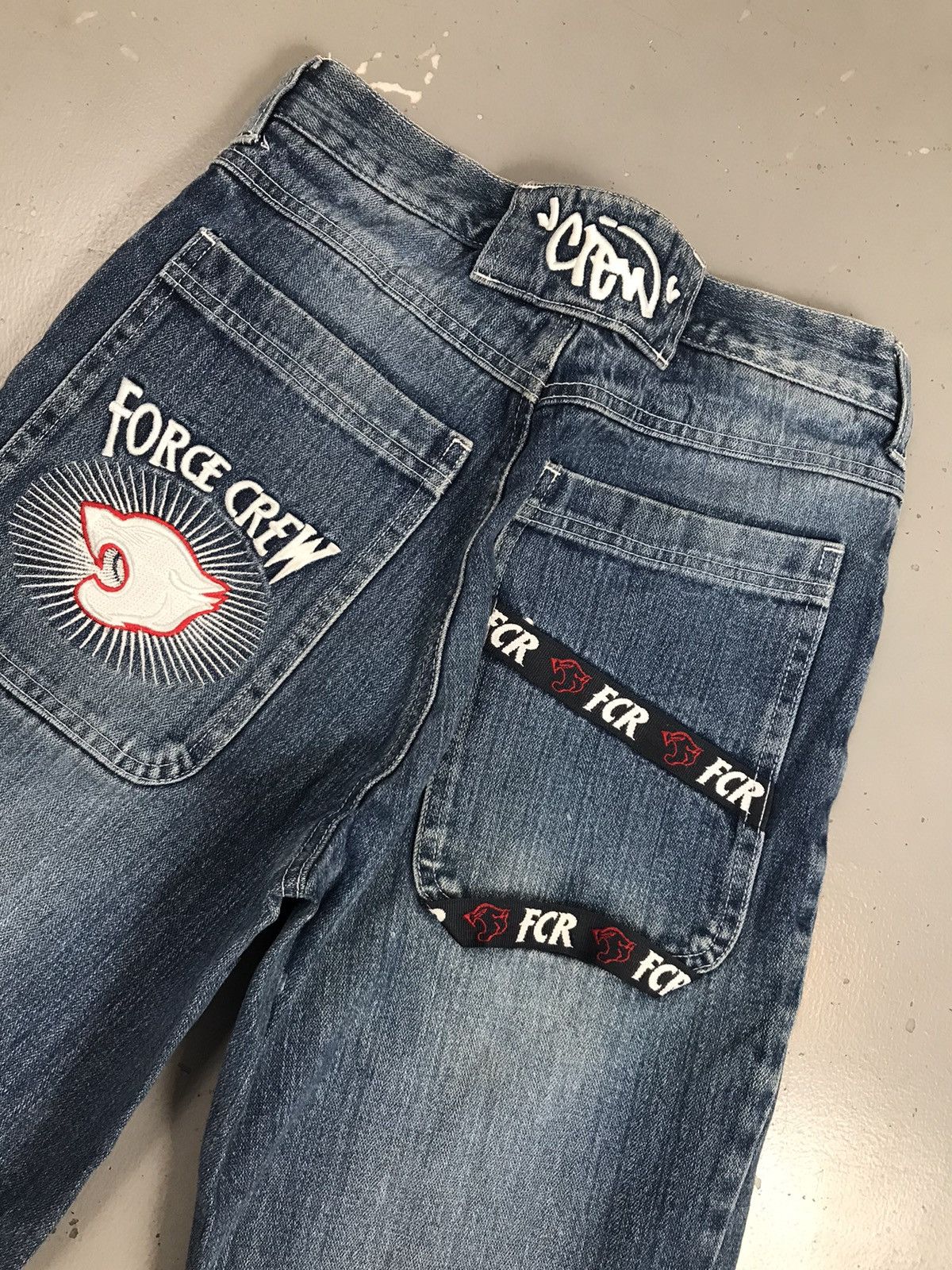 JNCO × Southpole × Vintage Vintage force crew embroidered straight denim pant Size 26" / US 2 / IT 38 - 12 Thumbnail