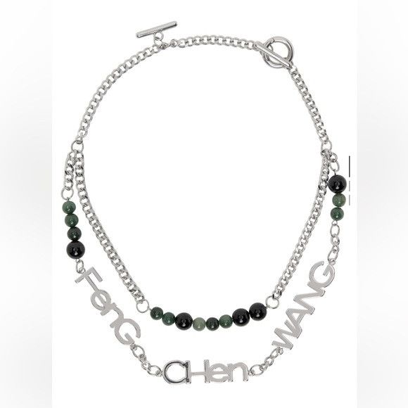Feng Chen Wang Feng Chen Wang Jade and Onyx Necklace Size ONE SIZE - 1 Thumbnail