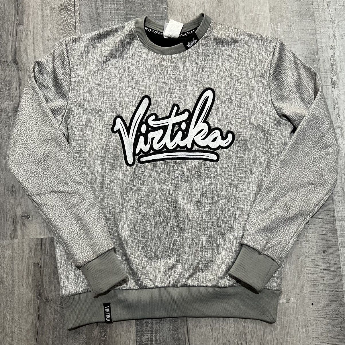 Other Virtika Silver Embroidered Script Logo Ski Sweatshirt Size US S / EU 44-46 / 1 - 1 Thumbnail