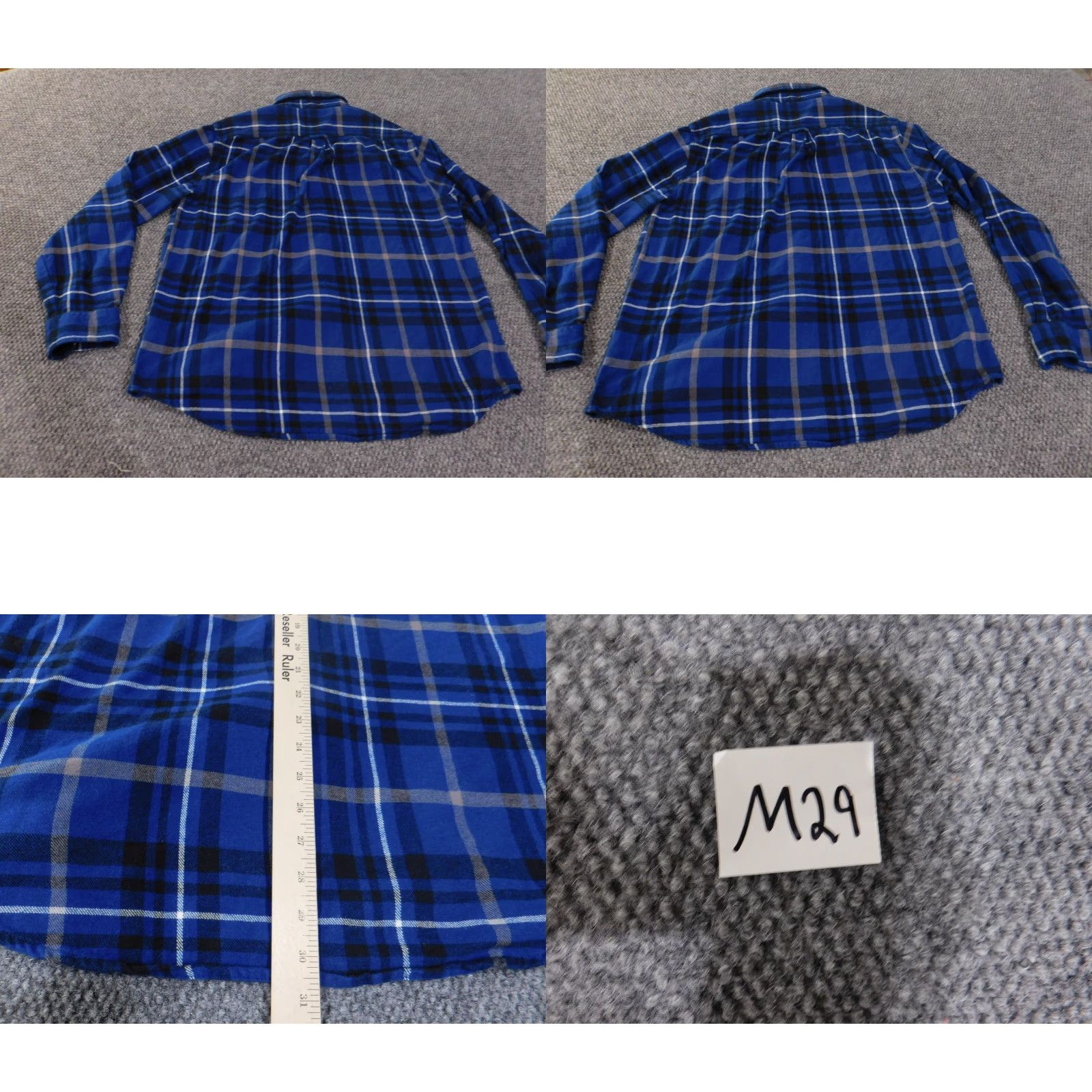 Vintage VINTAGE Woolrich Flannel Shirt Large Blue Mens Y2K Retro Button Up Outdoor Size US L / EU 52-54 / 3 - 8 Thumbnail