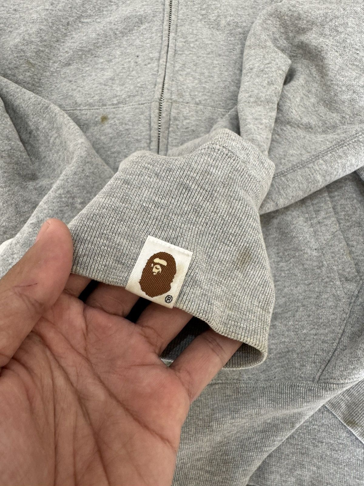 Bape VINTAGE BAPE SHARK WGM GREY ZIP HOODIE Size US XL / EU 56 / 4 - 9 Thumbnail
