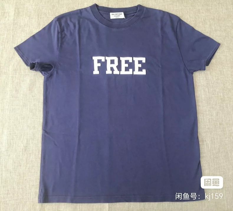 Balenciaga Balenciaga Short Sleeve T-Shirt, Blue Size US M / EU 48-50 / 2 - 1 Thumbnail
