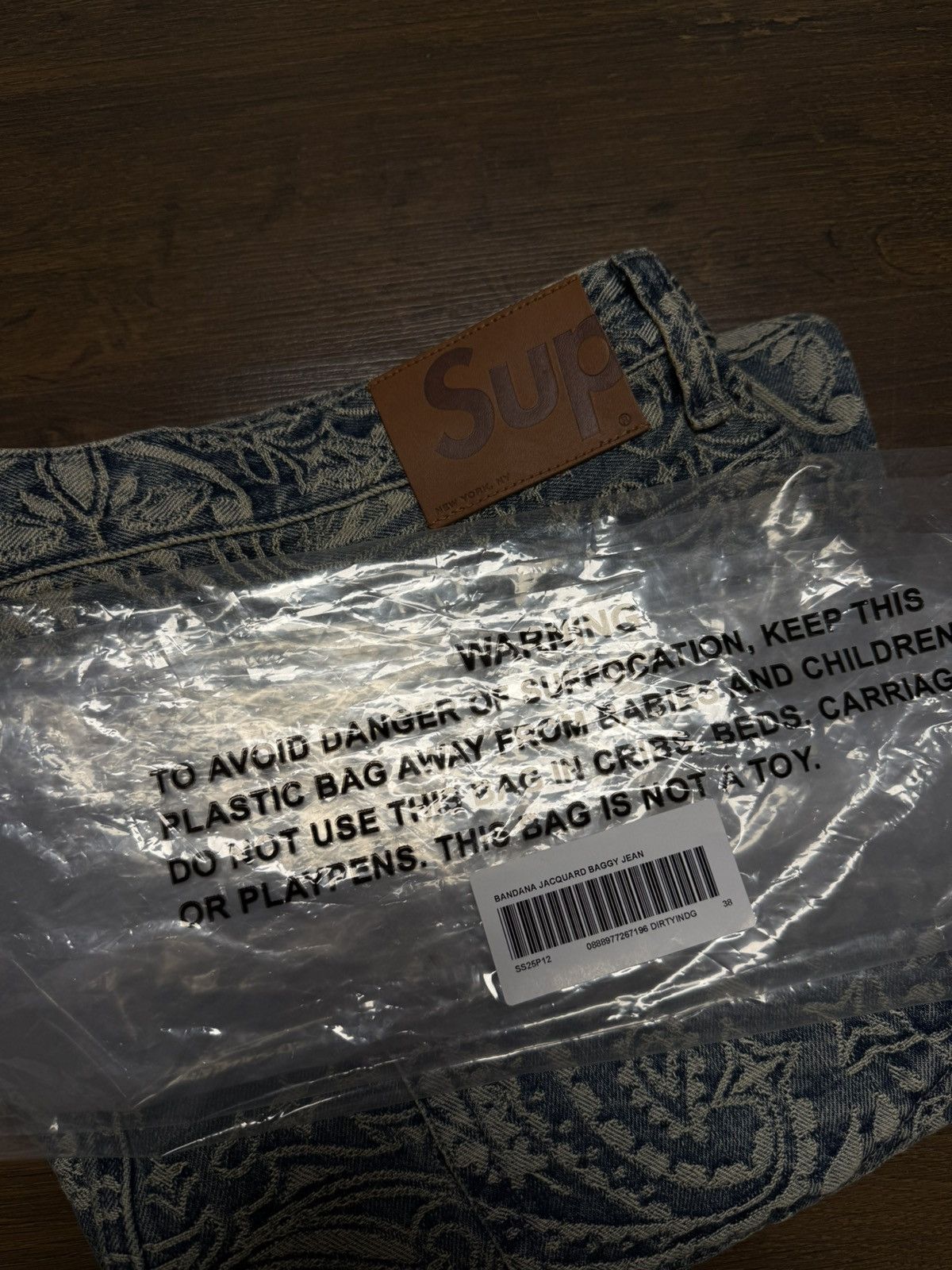 Supreme Supreme Bandana Jacquard Baggy Jean Blue Size US 38 / EU 54 - 12 Thumbnail