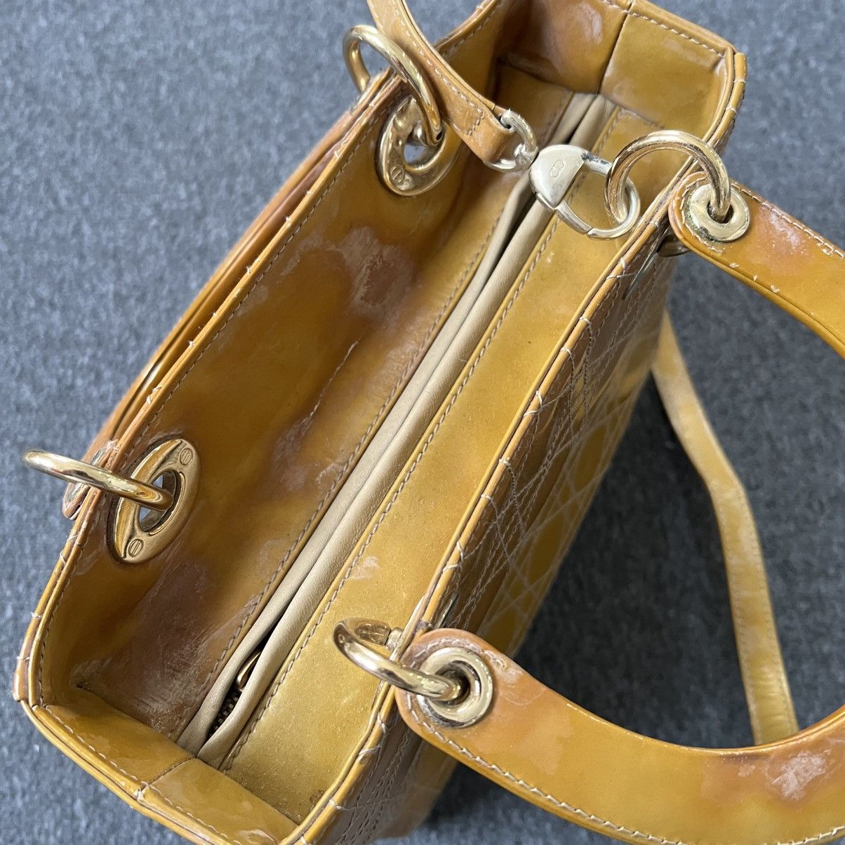 Christian Dior Monsieur Christian dior lady dior cannage patent bag Size ONE SIZE - 13 Thumbnail