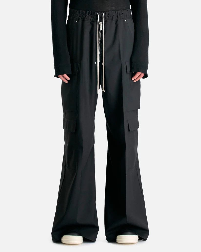 Rick Owens o1s1v1r1oon0925 Cargo Belas Pants in Black Size US 36 / EU 52 - 1 Thumbnail